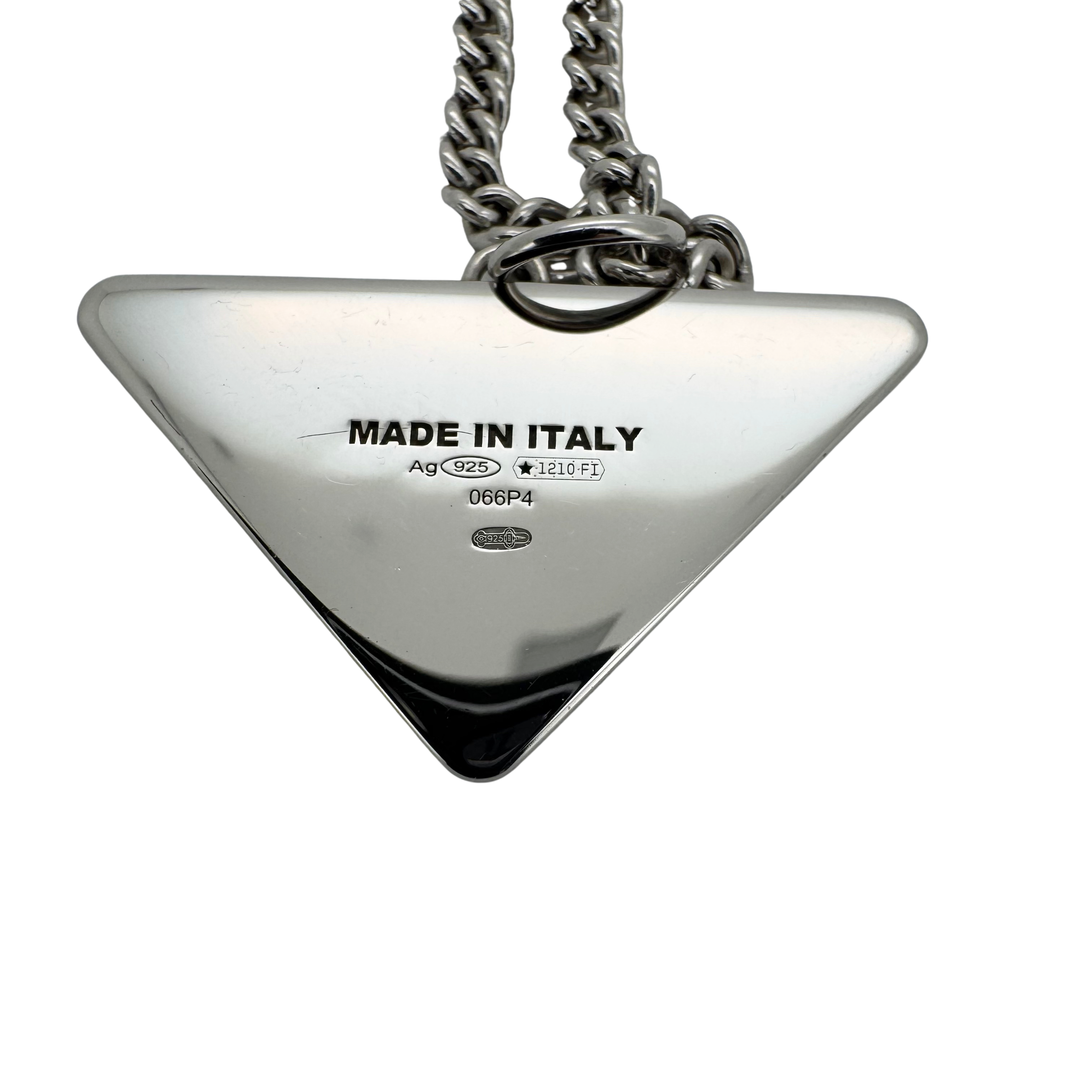 Prada Symbole Black Silver 925 Necklace