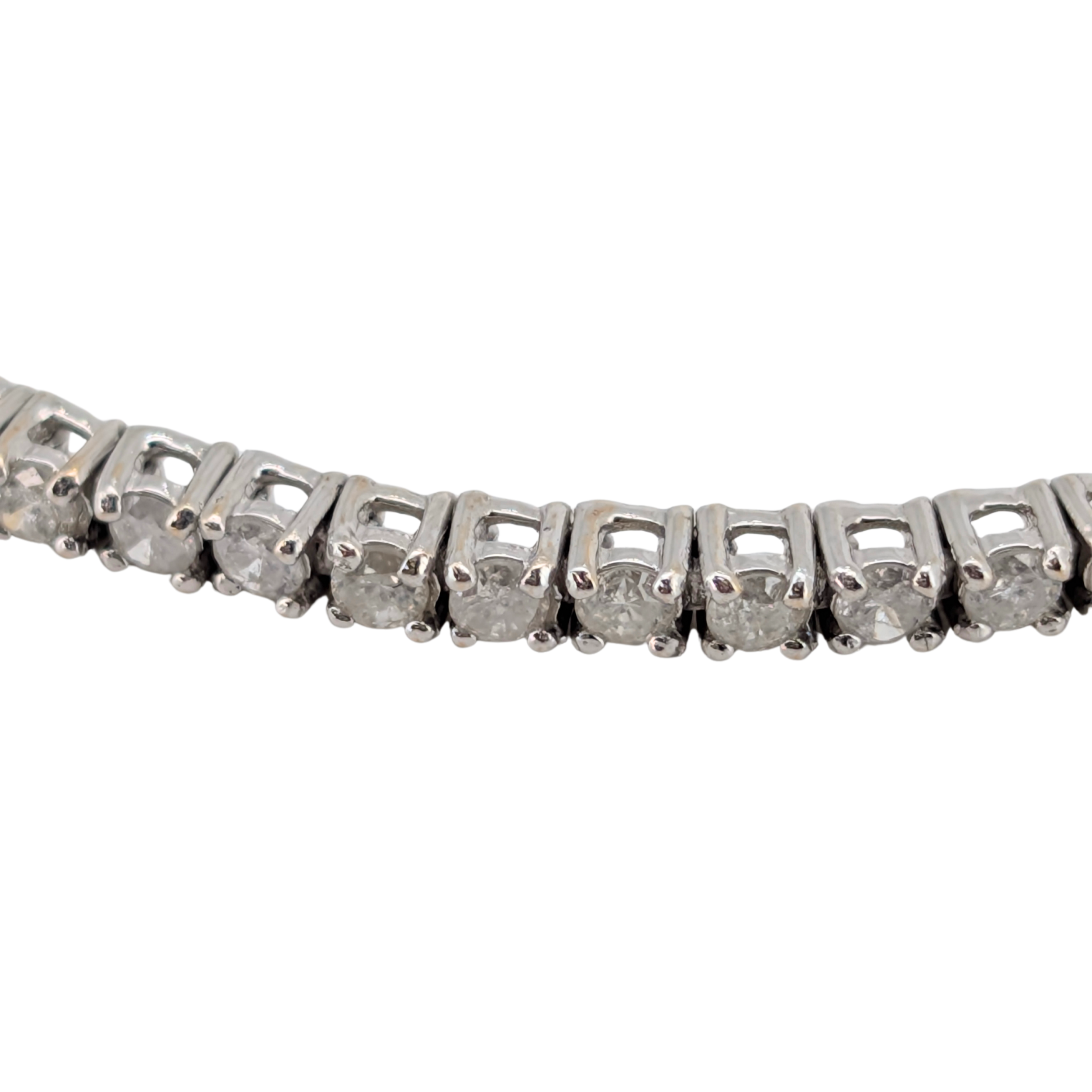 2.00Ct Natural Diamond Tennis Bracelet In 18K White Gold
