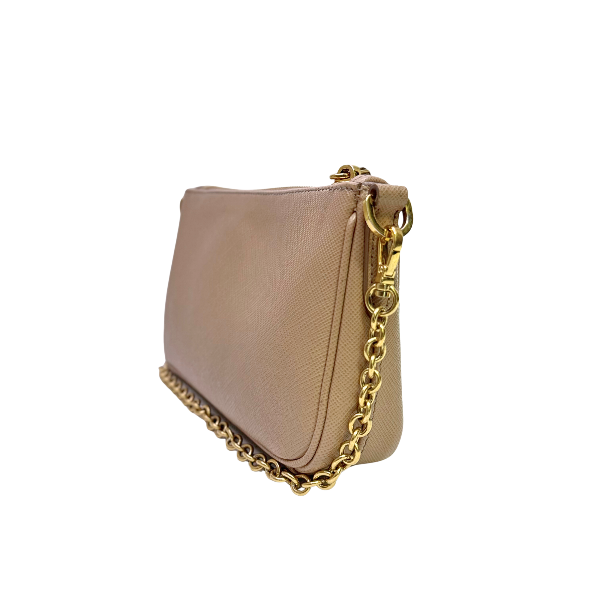 Prada Re-edition Crossbody Bag Leather Beige