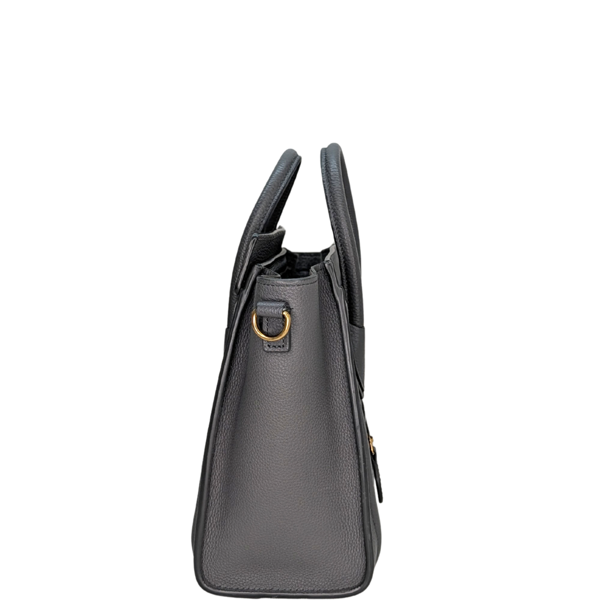 Celine Nano Luggage Tote Bag Dark Grey Kohl