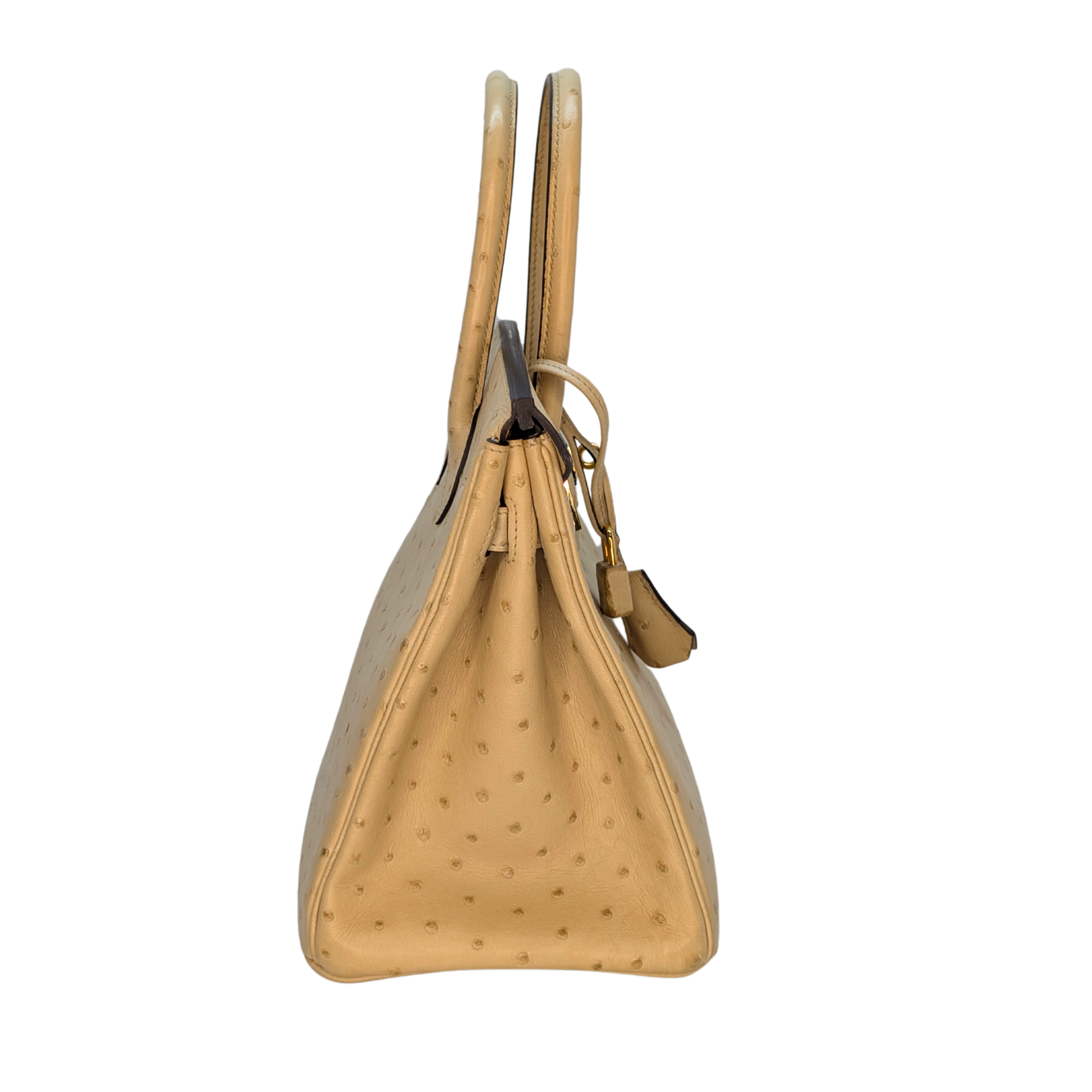 Hermès Birkin 30 Parchemin Ostrich Bag T Stamp GHW