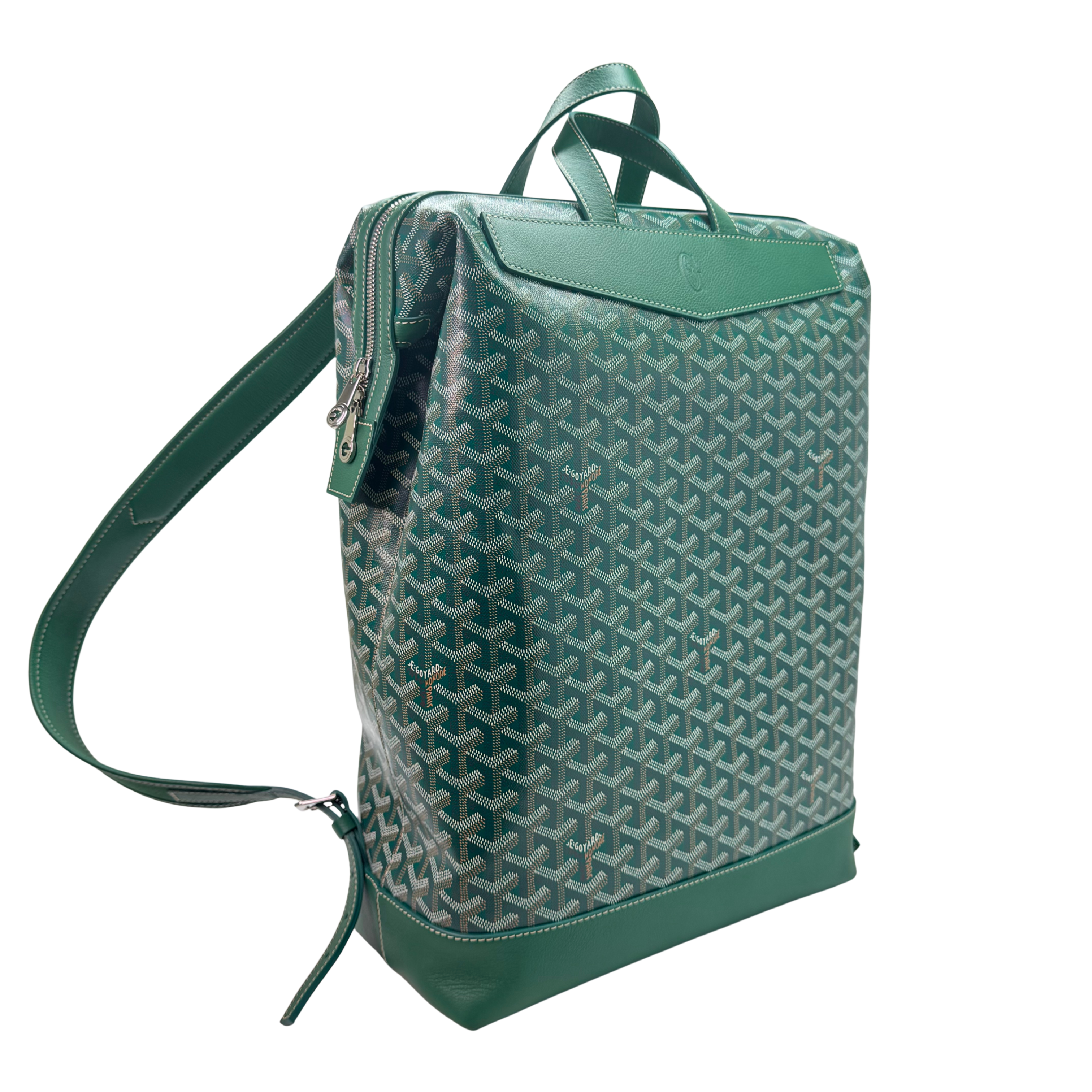 Goyard Cisalpin Backpack Bag Coated Canvas Green
