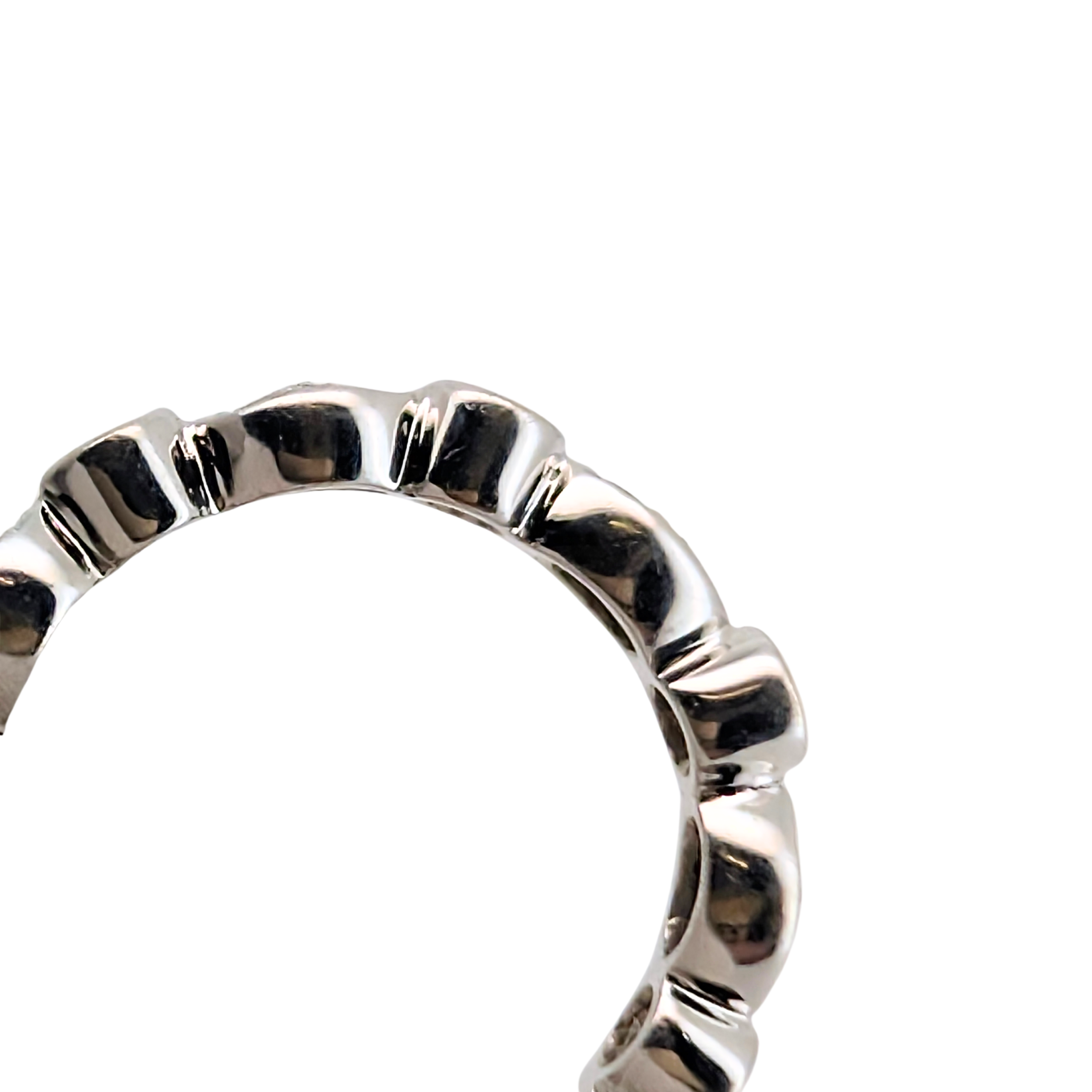 0.50Ct Natural Diamond Marquise Motif Eternity Band Ring In 18K White Gold