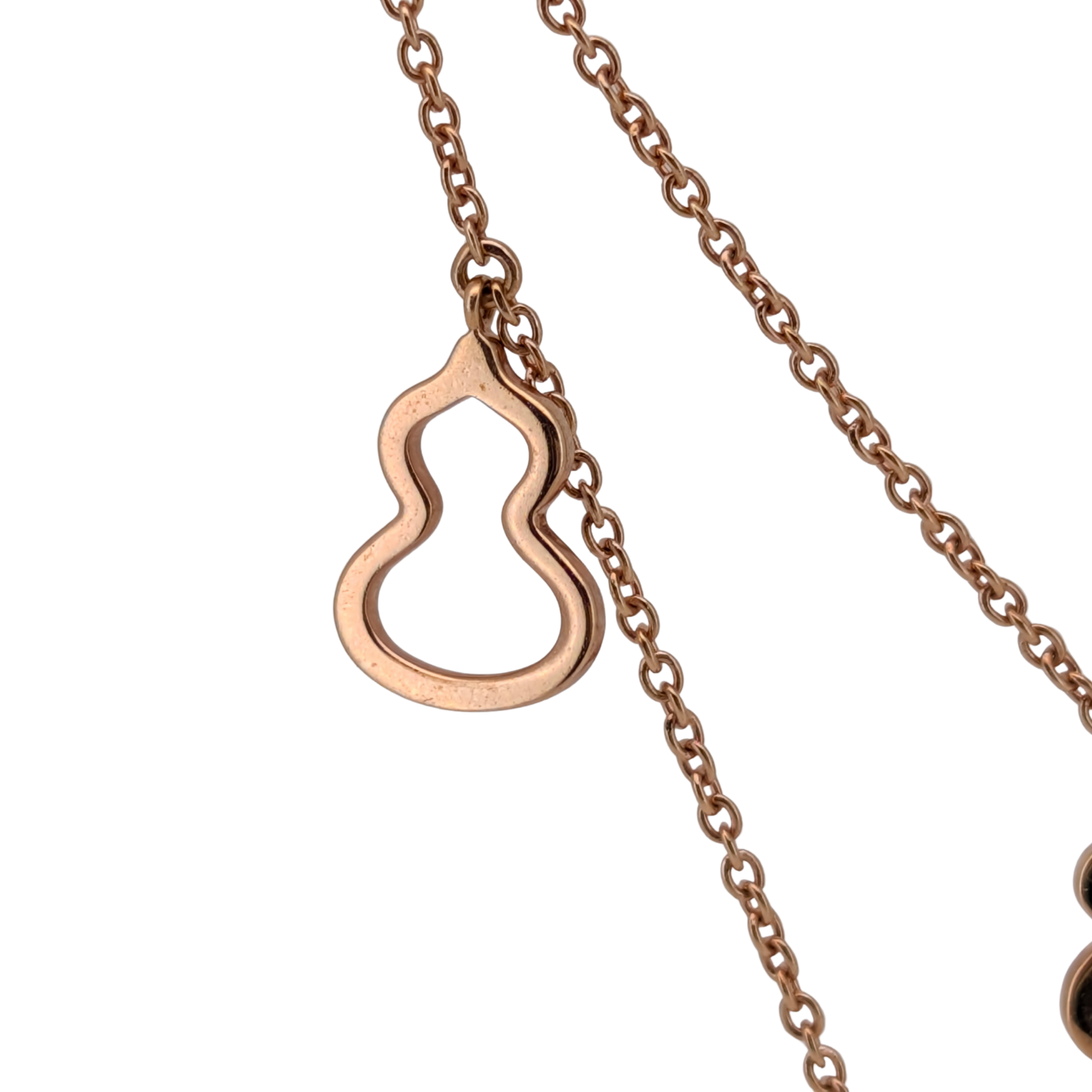 Qeelin Wulu Petite Diamond 18K Rose Gold Necklace