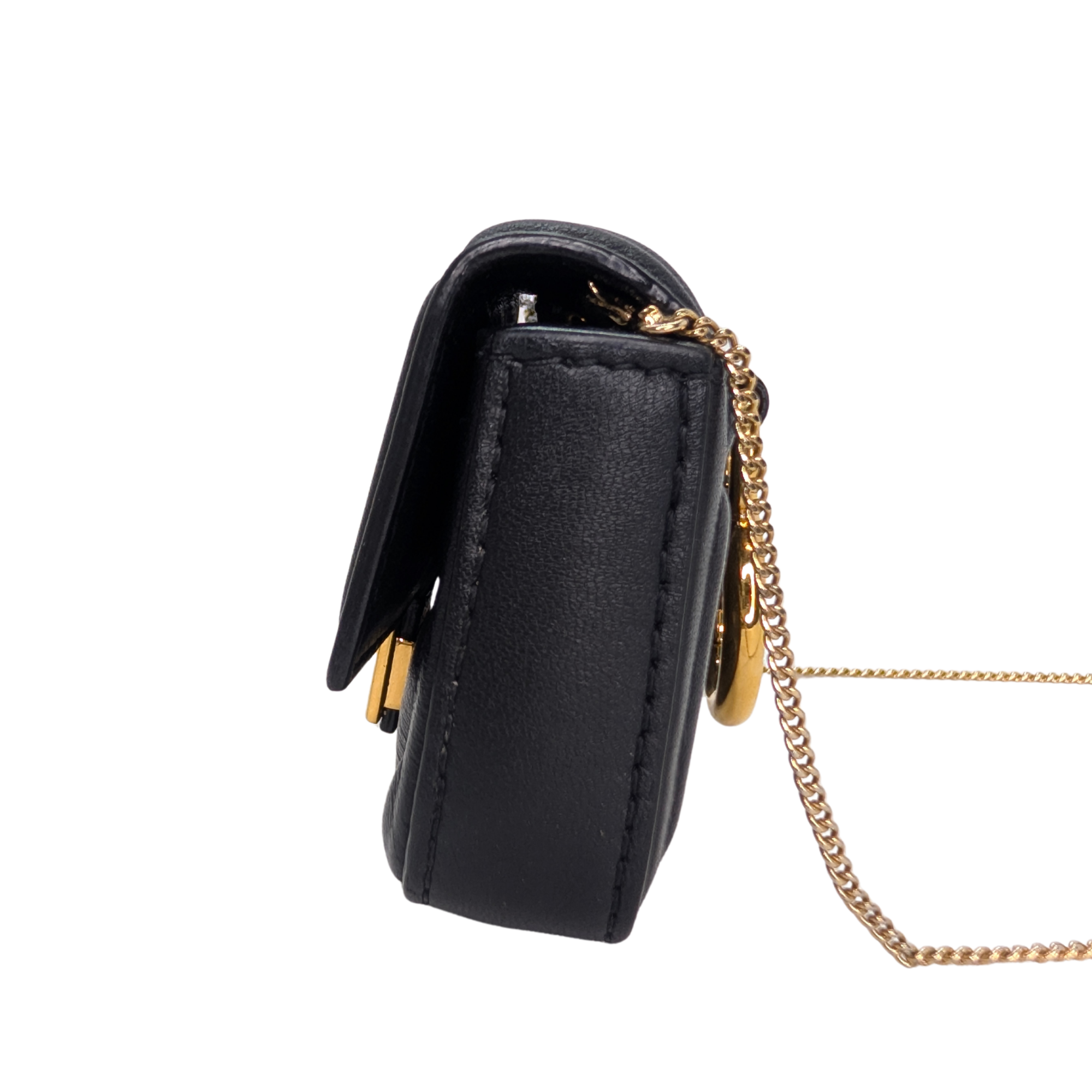 Fendi Nano Baguette Charm Bag Black