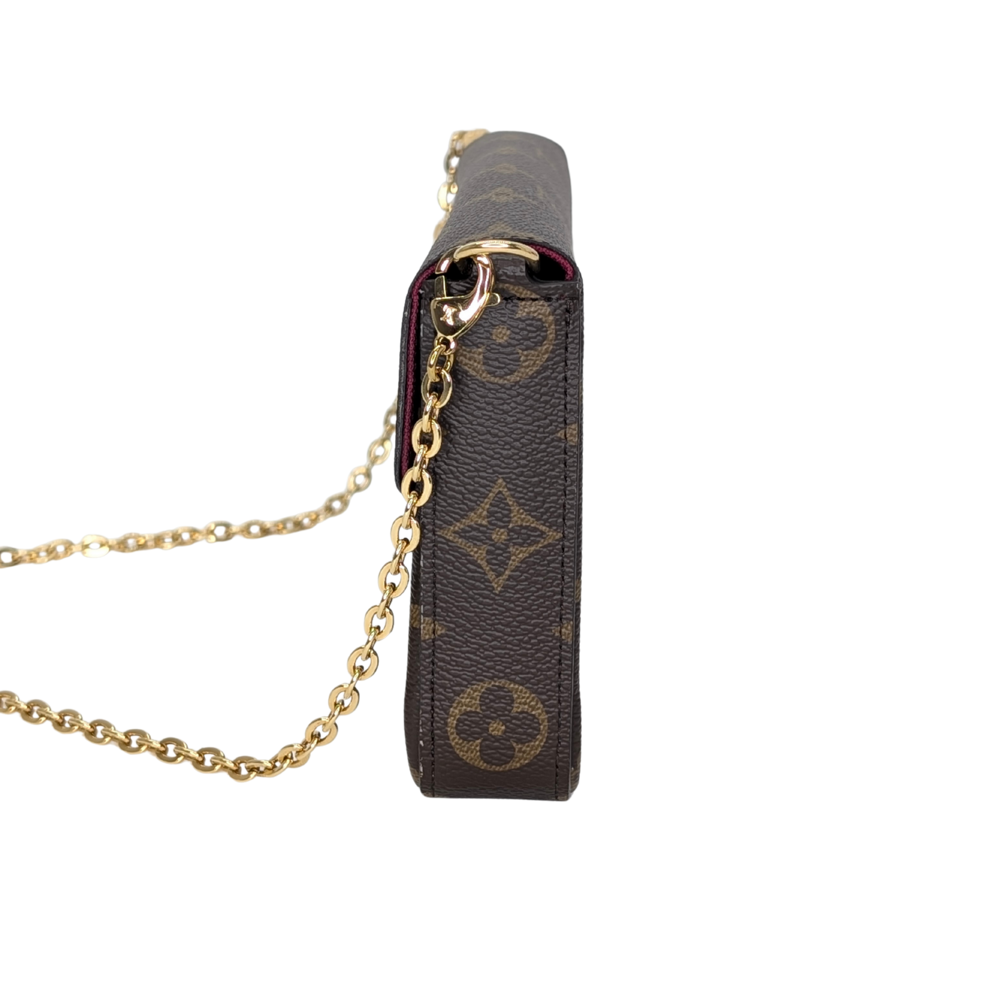 Louis Vuitton Pochette Félicie Monogram Bag Brown