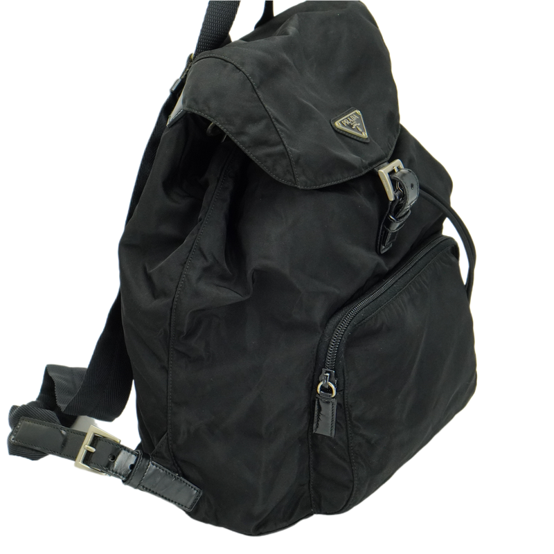 Prada Nylon Black Backpack Rucksack