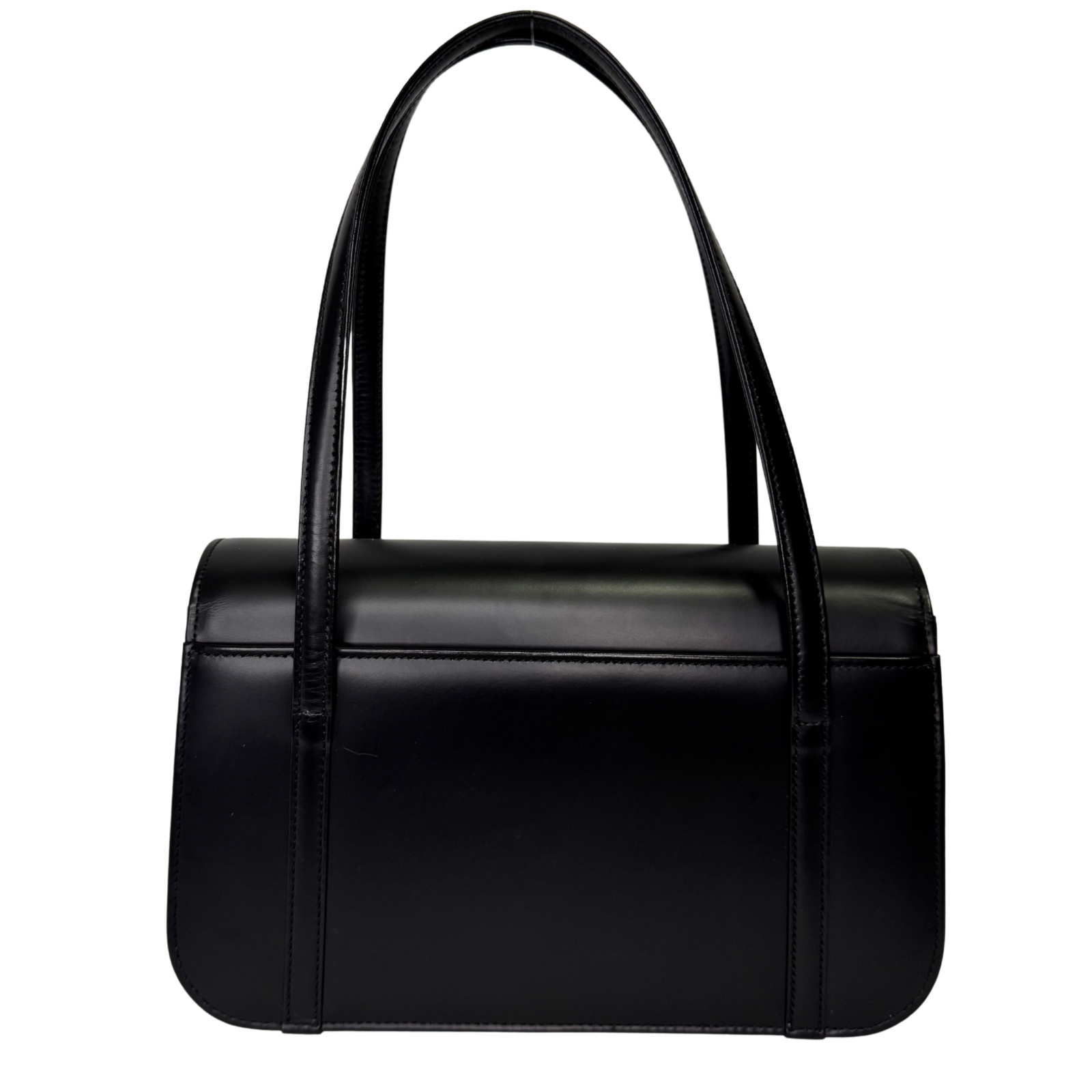 Burberry Nova Check Leather Flap Shoulder Bag