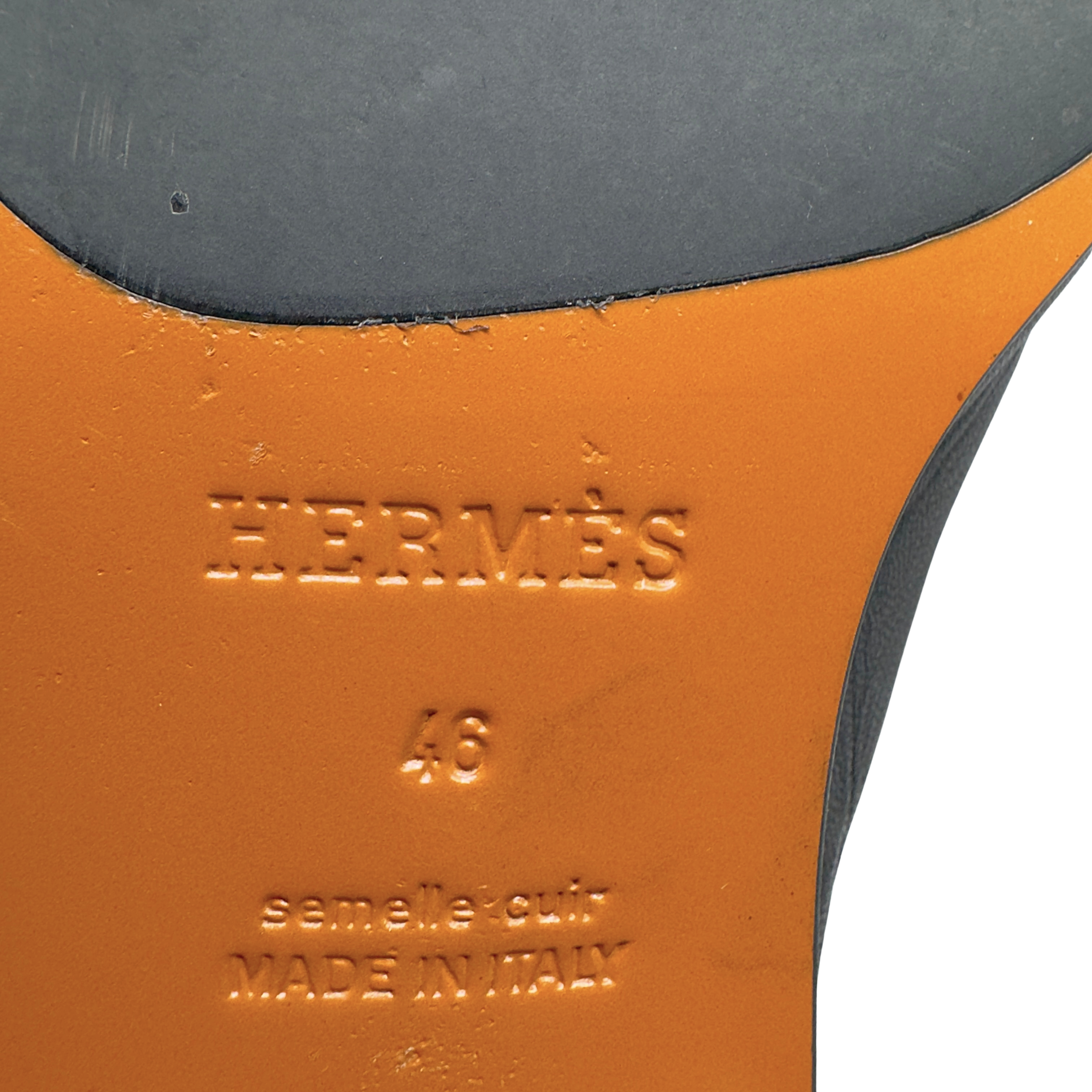 Hermès Paris Loafer Mens Black 46