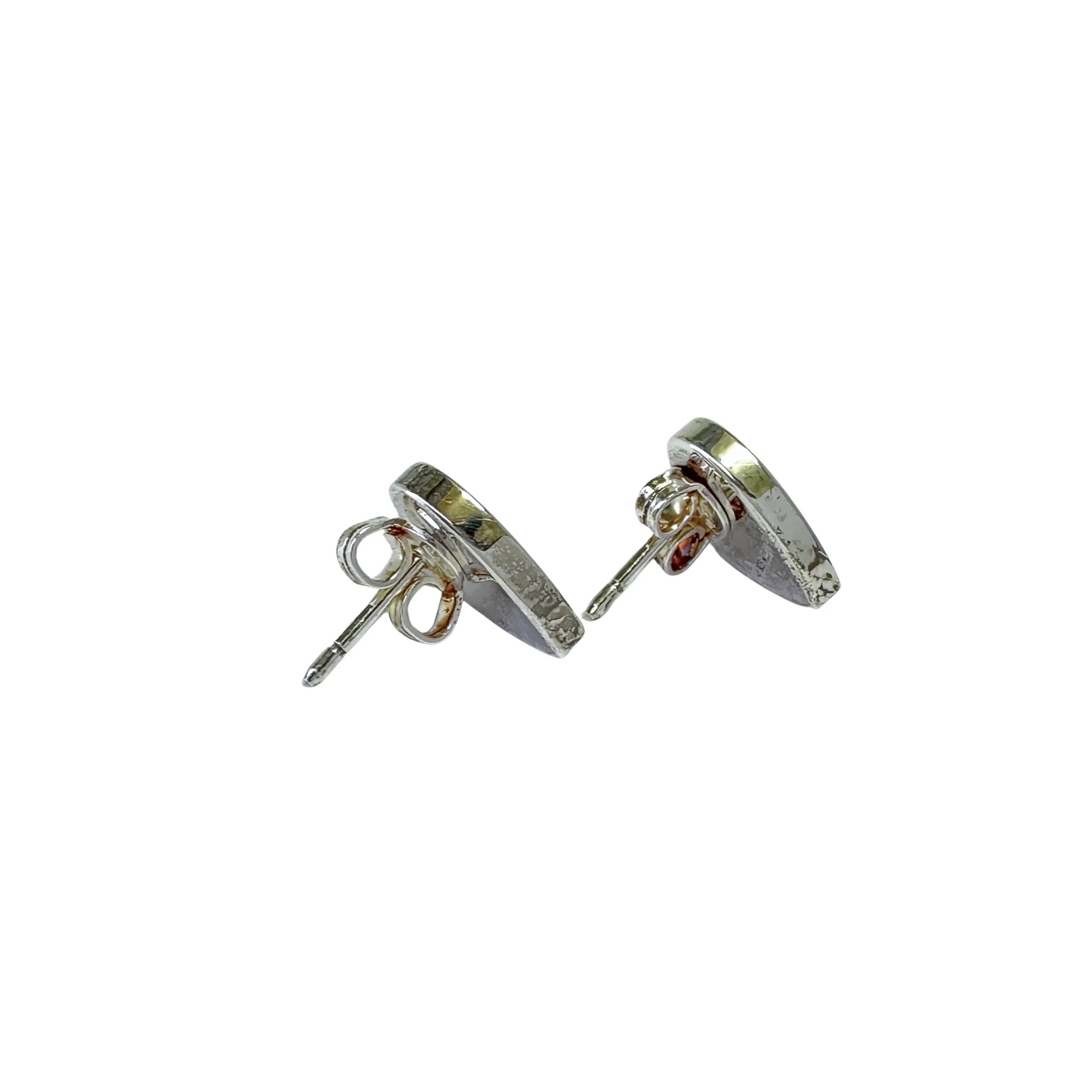 Gucci Heart Stud Earrings 925 Sterling Silver