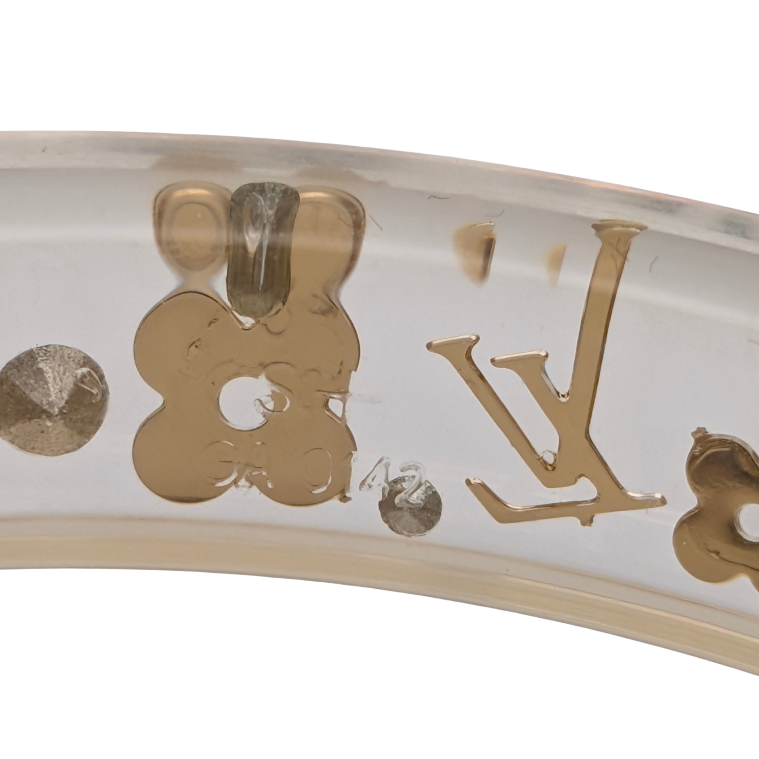 Louis Vuitton Resin Inclusion Bangle Bracelet