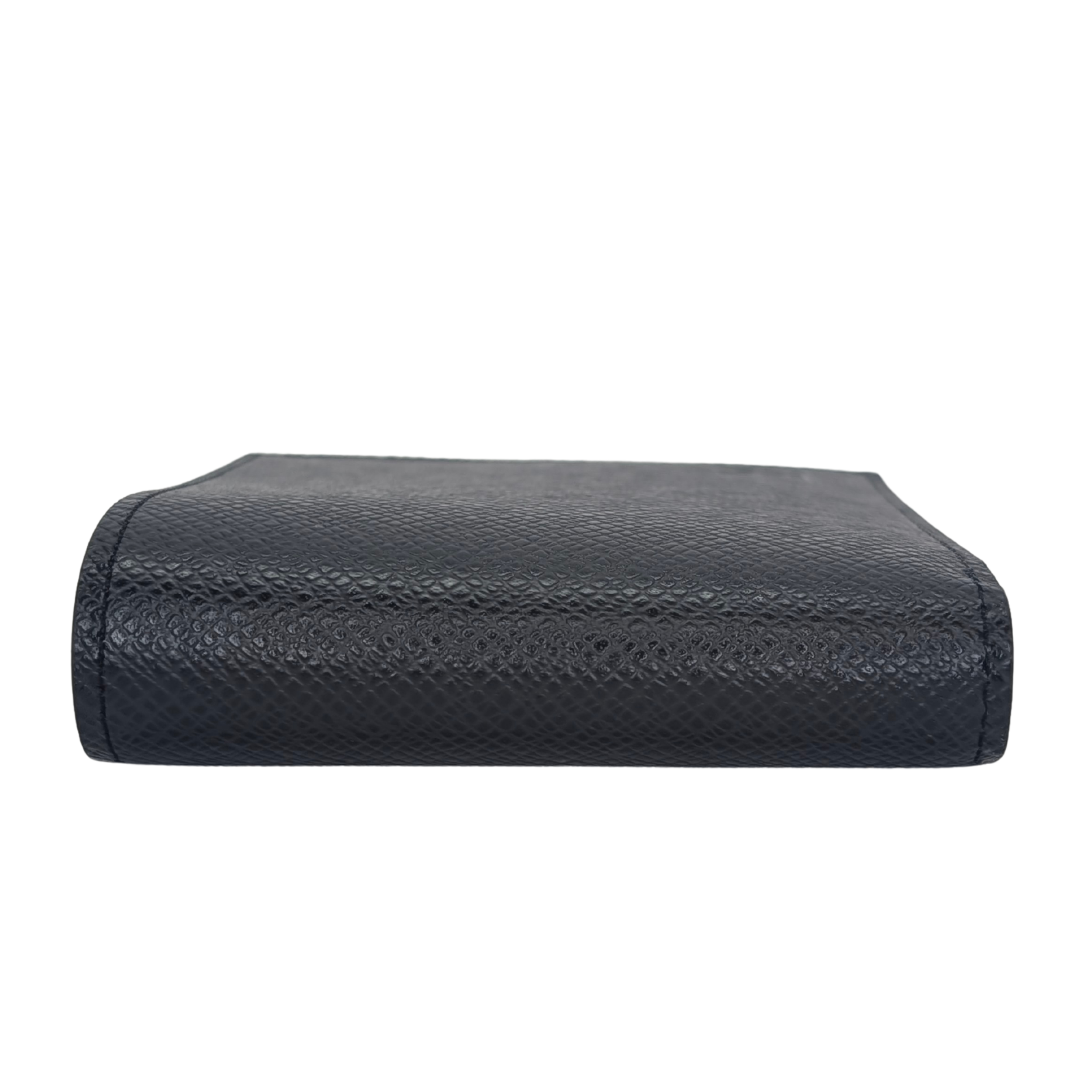 Louis Vuitton Bifold Men's Wallet Leather Black