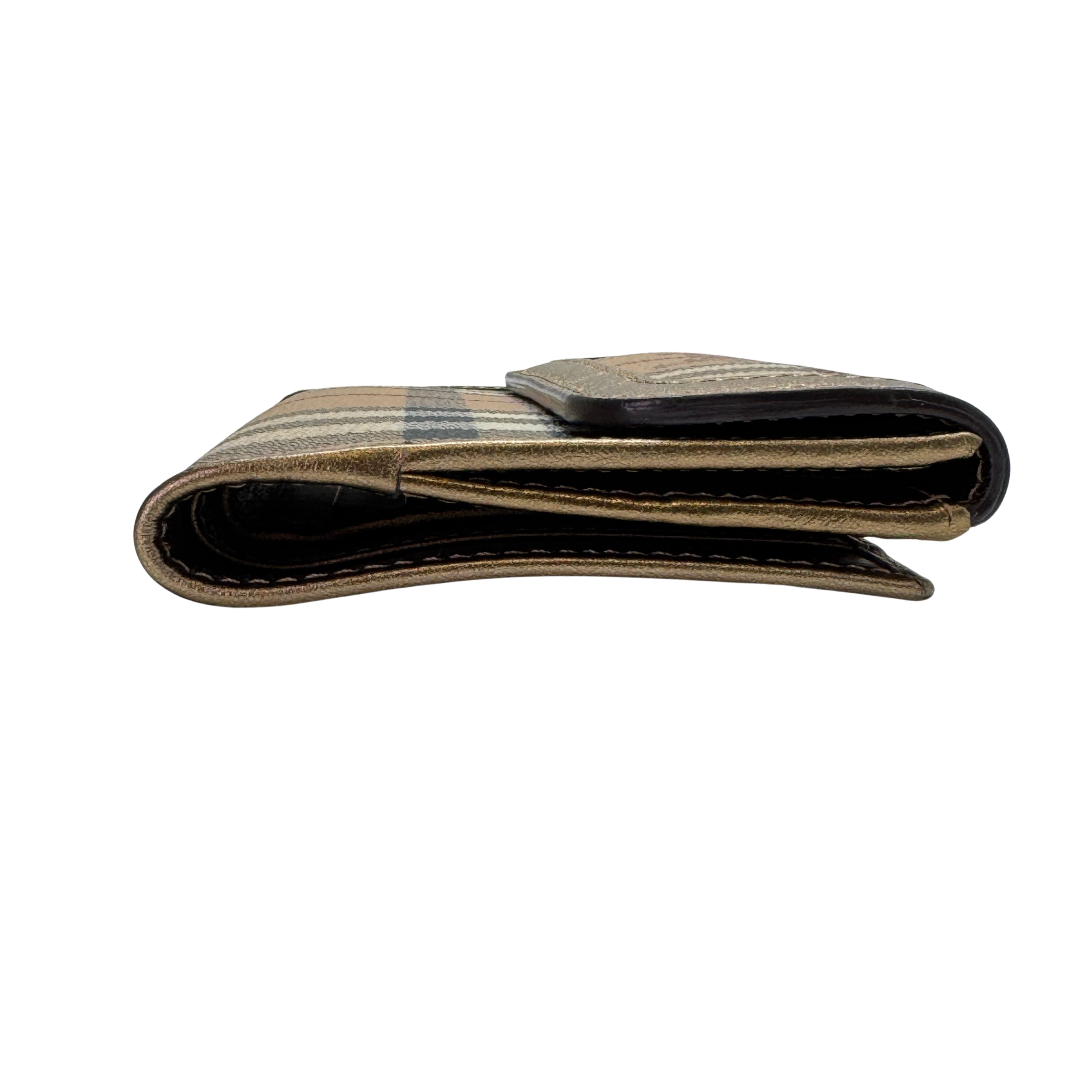 Burberry Wallet Leather Beige