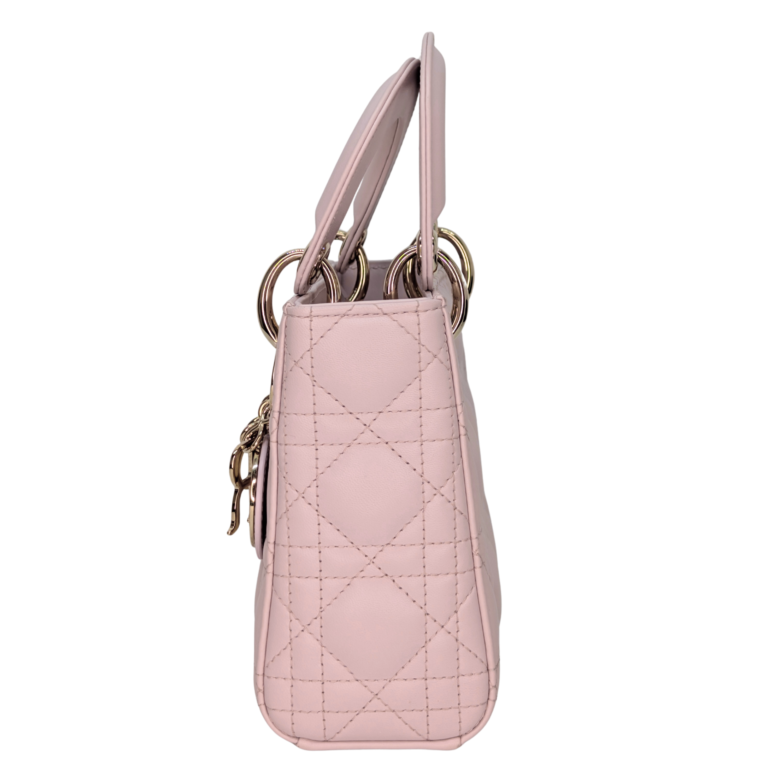 Dior Lady DIor Mini Cannage Powder Pink Bag