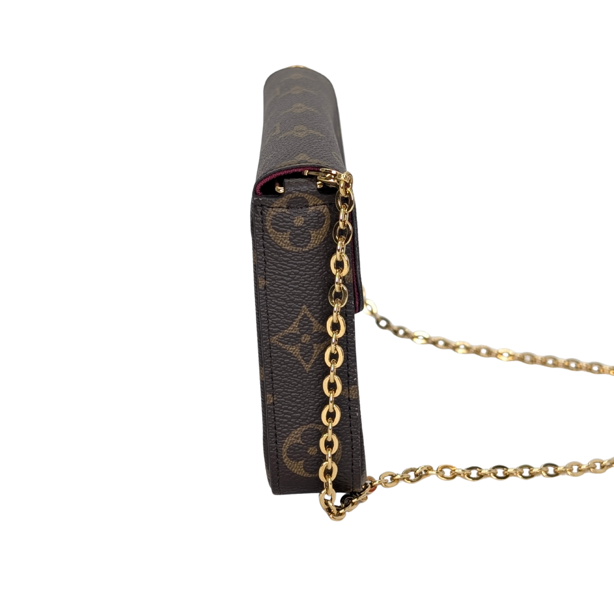 Louis Vuitton Pochette Félicie Monogram Bag Brown