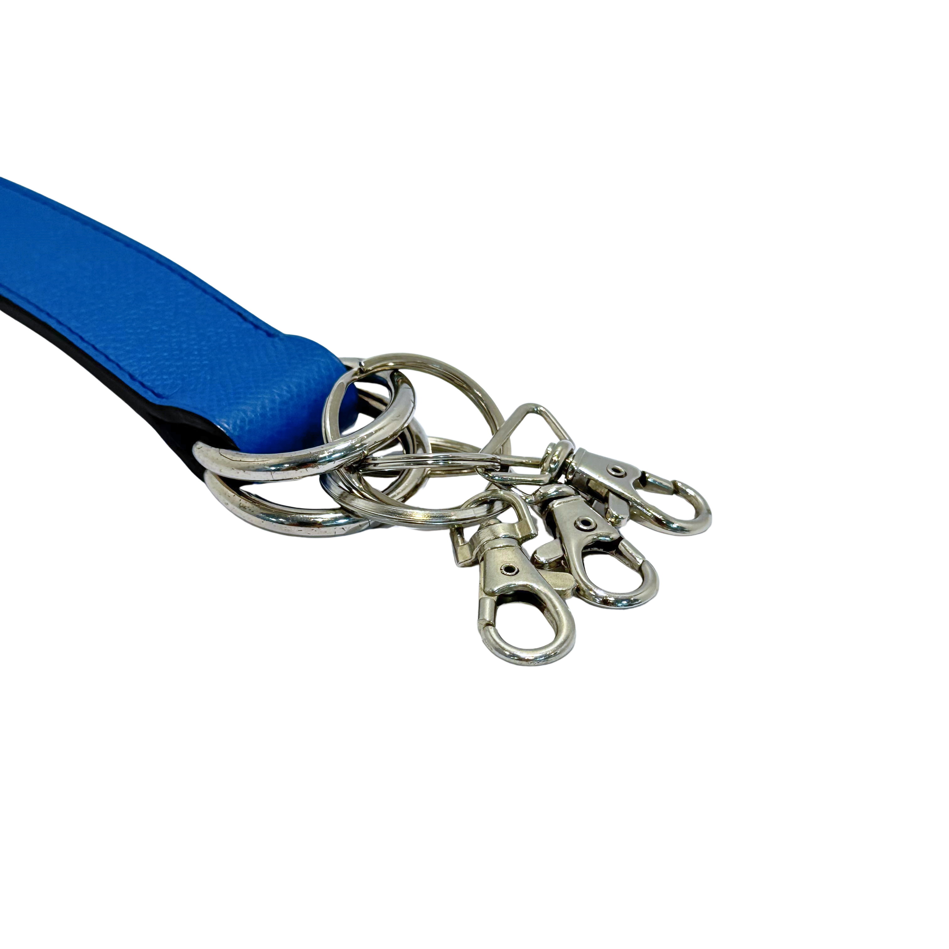 Hermés Paris Romance Scarf Belt Leather Blue