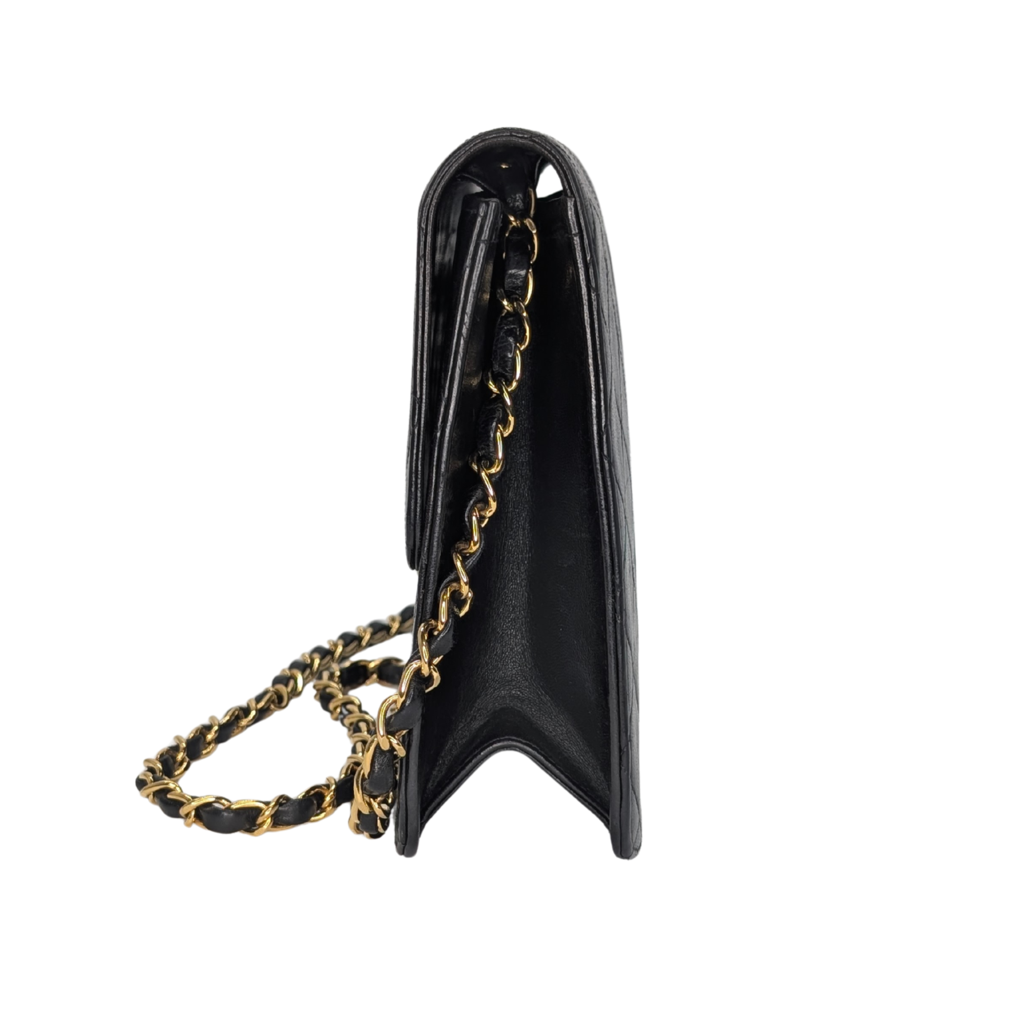 Chanel Quilted Single Flap Timeless/Classique Shoulder Bag Black