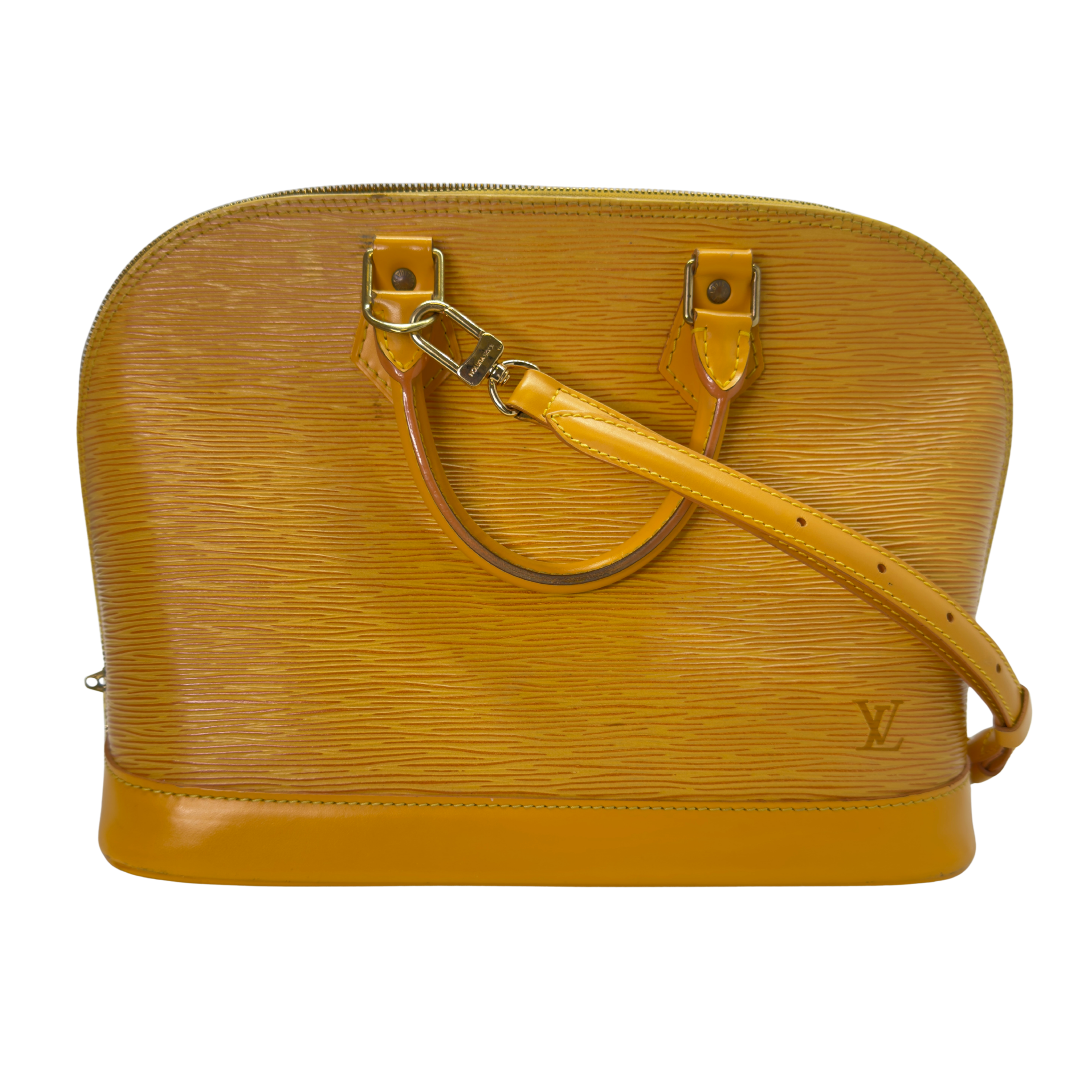 Louis Vuitton Epi Alma Shoulder Bag Yellow