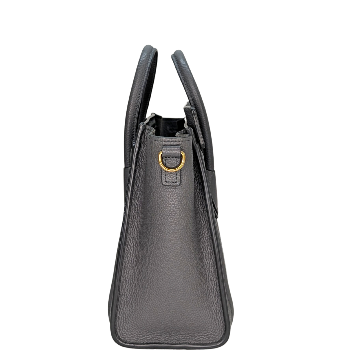 Celine Nano Luggage Tote Bag Dark Grey Kohl