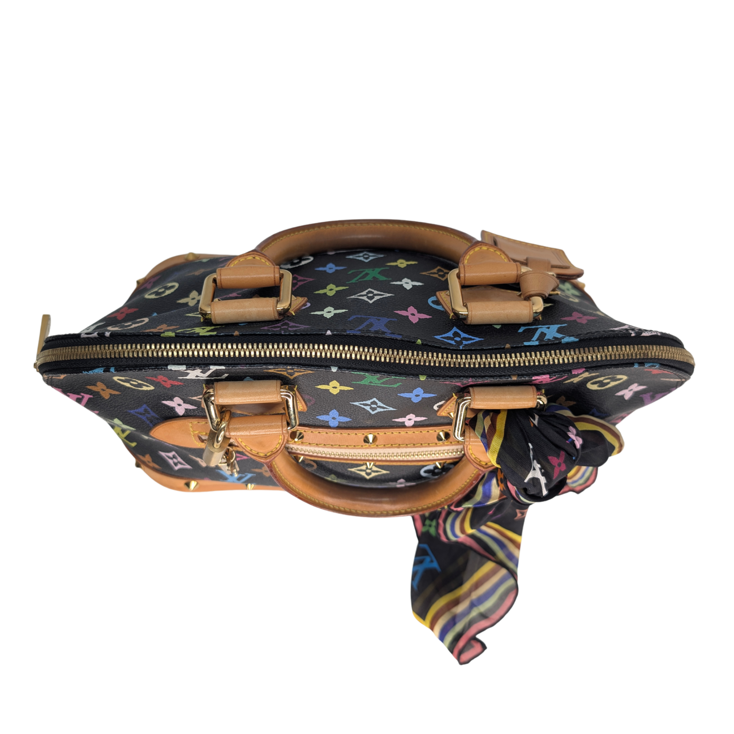 Louis Vuitton Takashi Murakami Alma PM Bag Black Monogram Multicolore