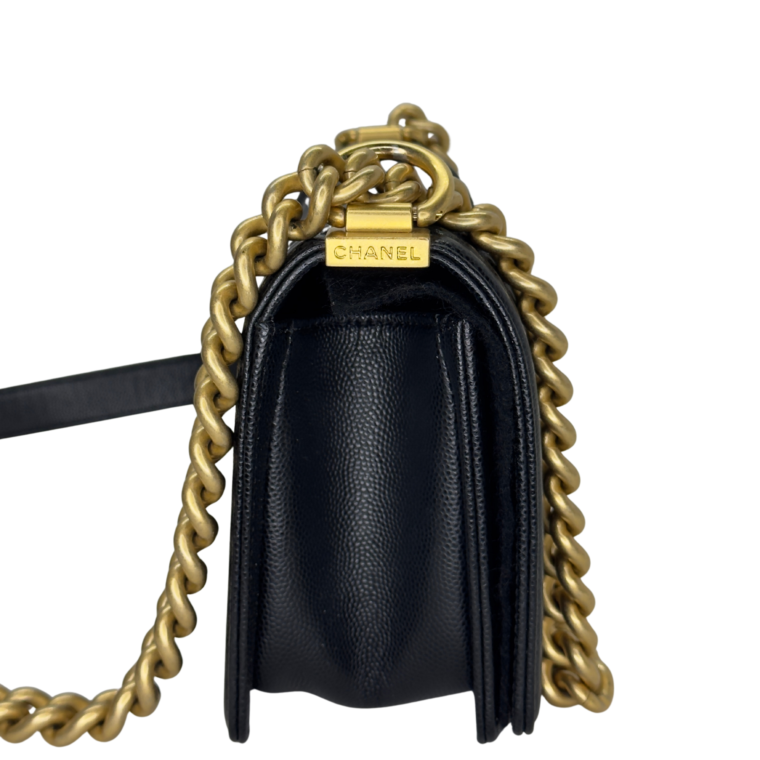 Chanel Smal Boy Bag Caviar Black GHW