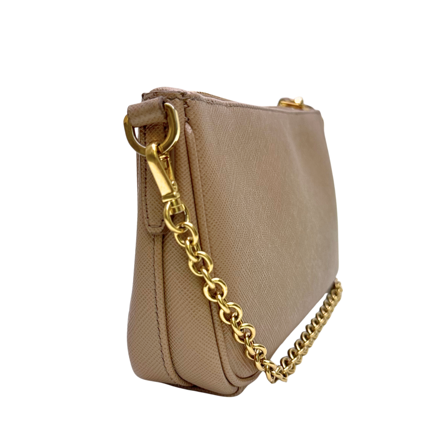 Prada Re-edition Crossbody Bag Leather Beige