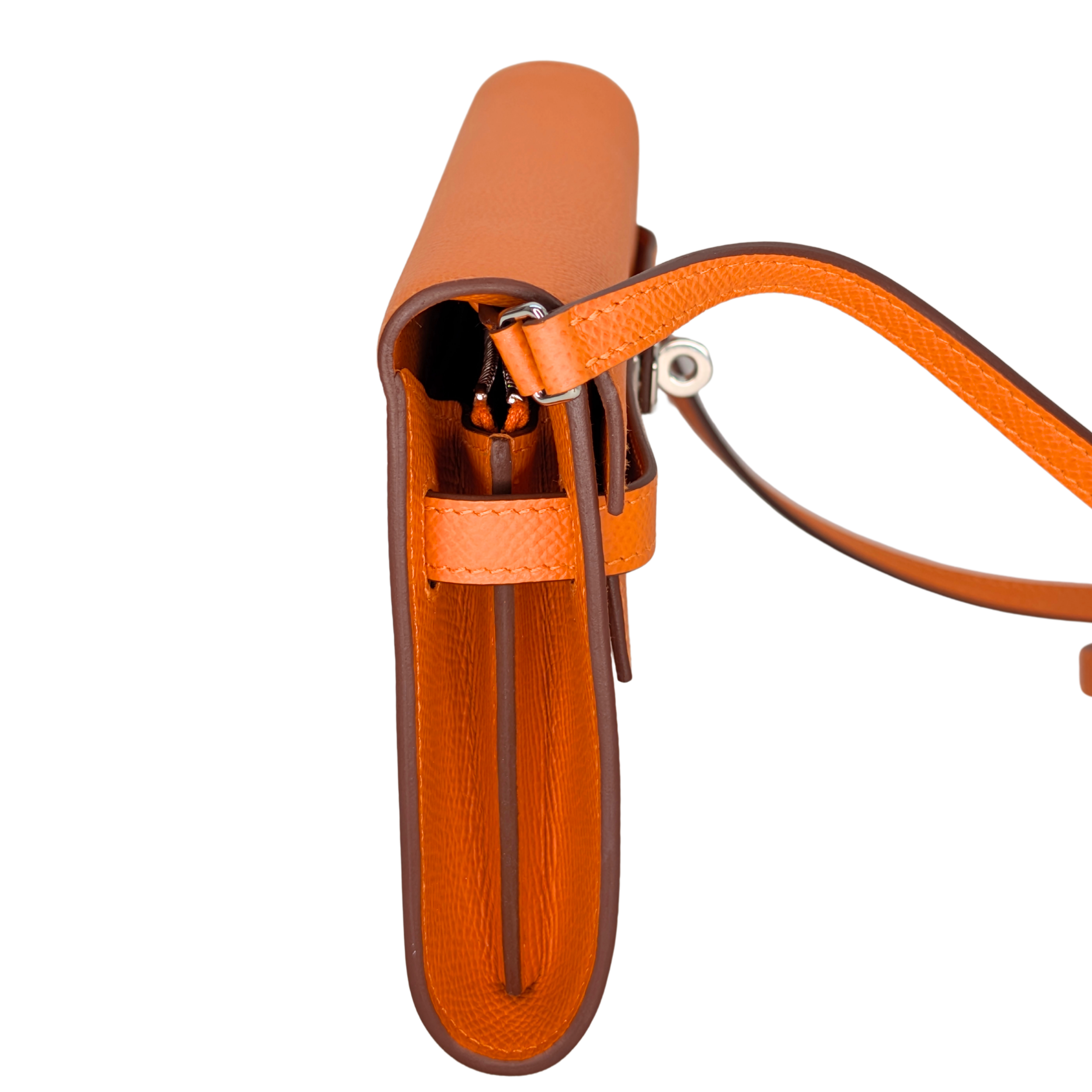 Hermes Portefeuille Kelly Sac To Go Veau Epsom B Stamp