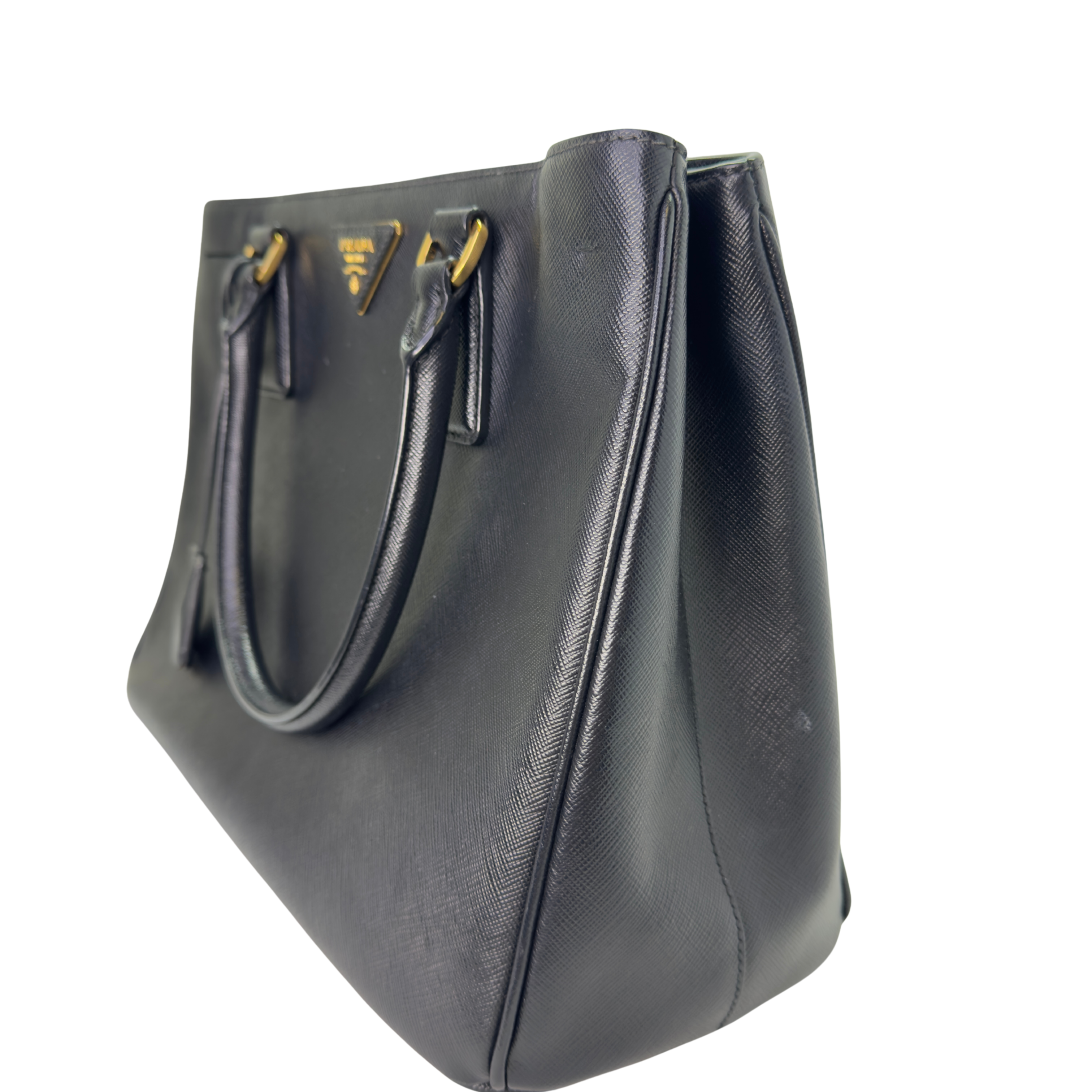 Prada Safiano Lux Medium Tote Bag Black