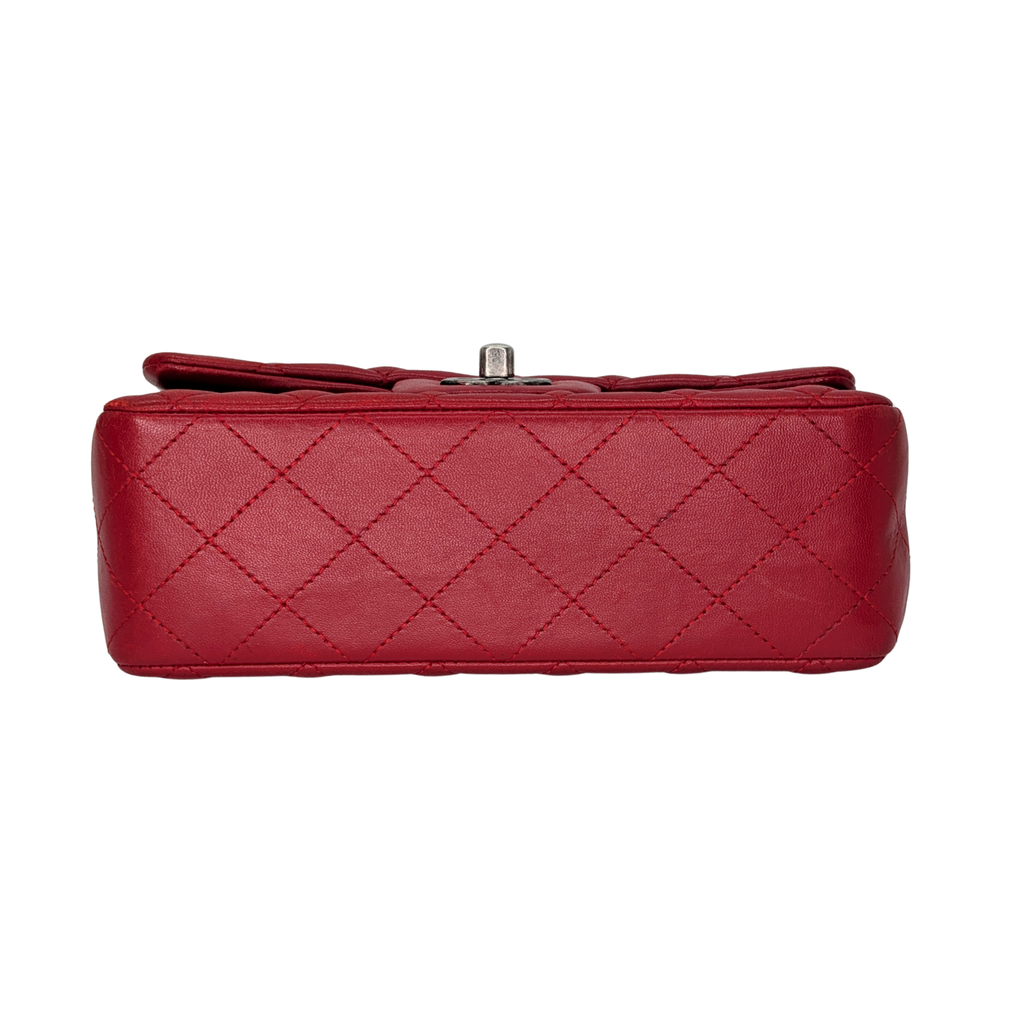 Chanel Mini Rectangular Classic Flap Bag Red