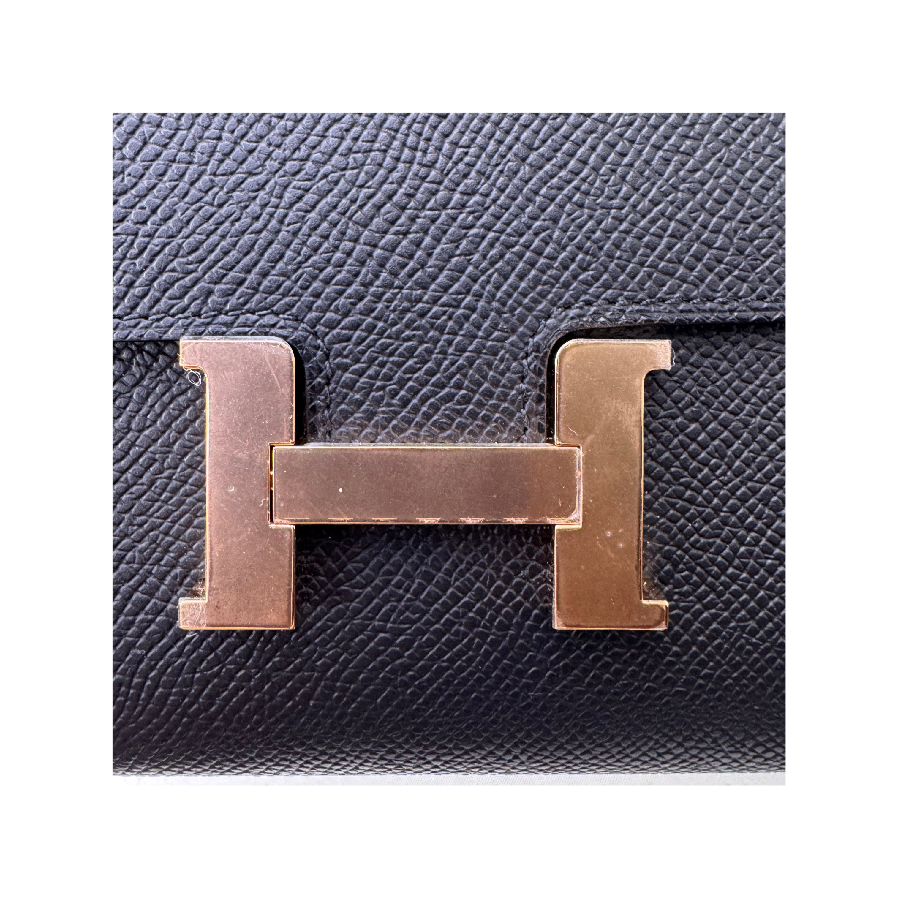 Hermés Constance To Go Crossbody Bag Black