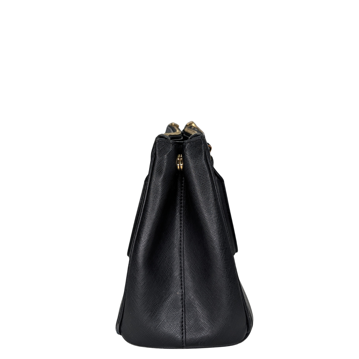 Prada Saffiano Galleria Double Zip Black