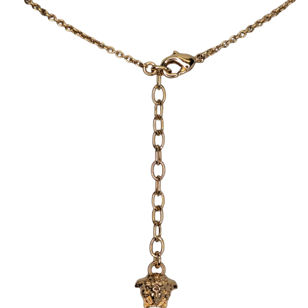 Versace Meduca Crystal-Embellished Pendant Necklace
