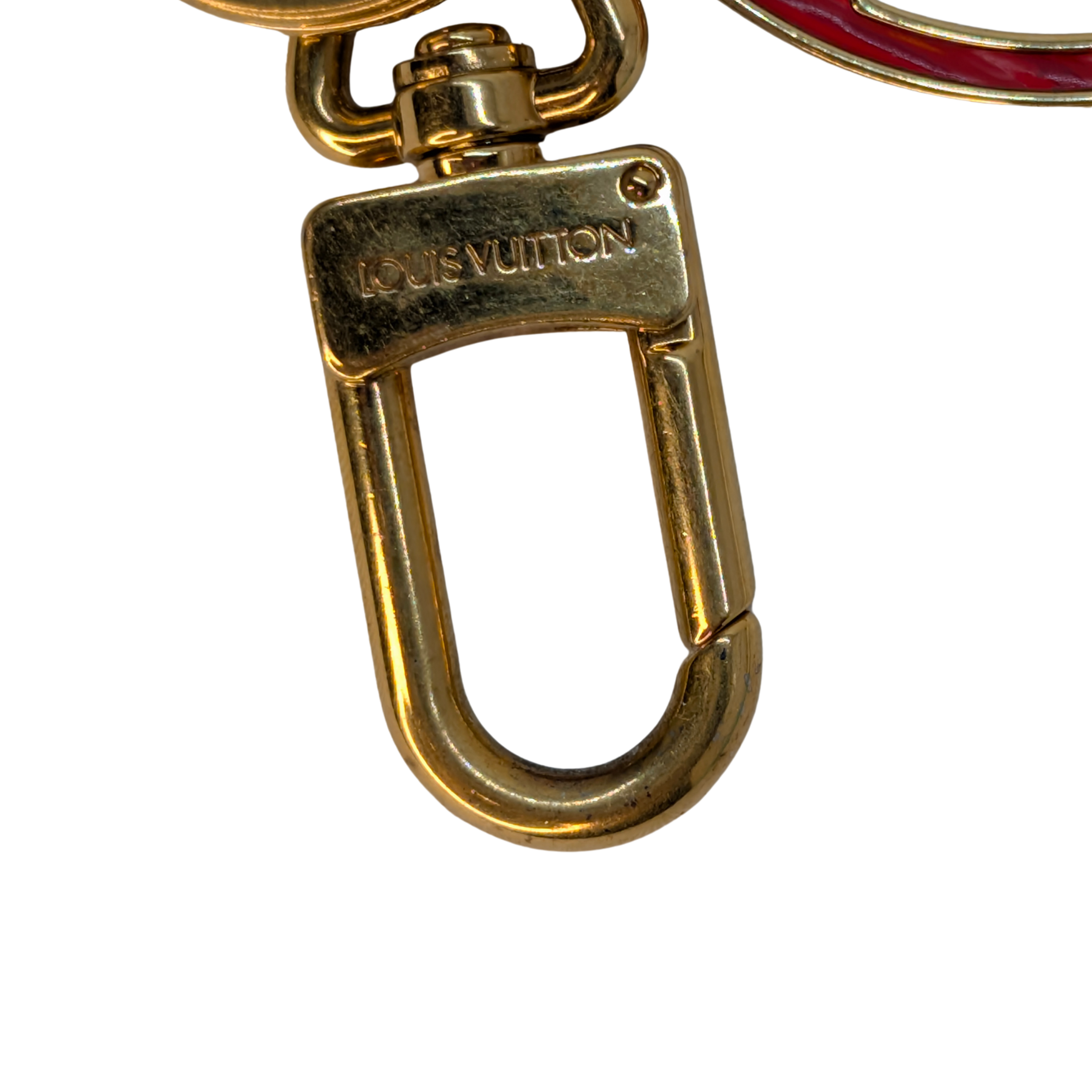 Louis Vuitton Red Epi Leather Key Holder Bag Charm