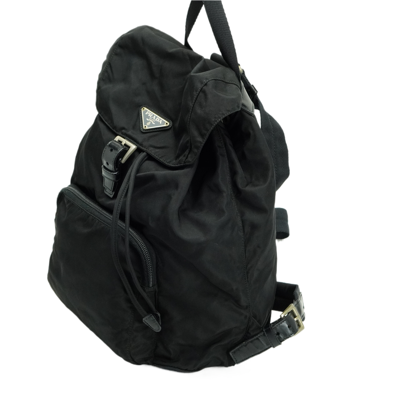 Prada Nylon Black Backpack Rucksack