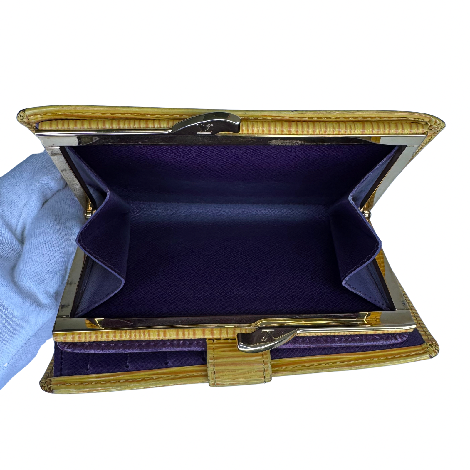 Louis Vuitton Epi Leather Long Wallet Yellow