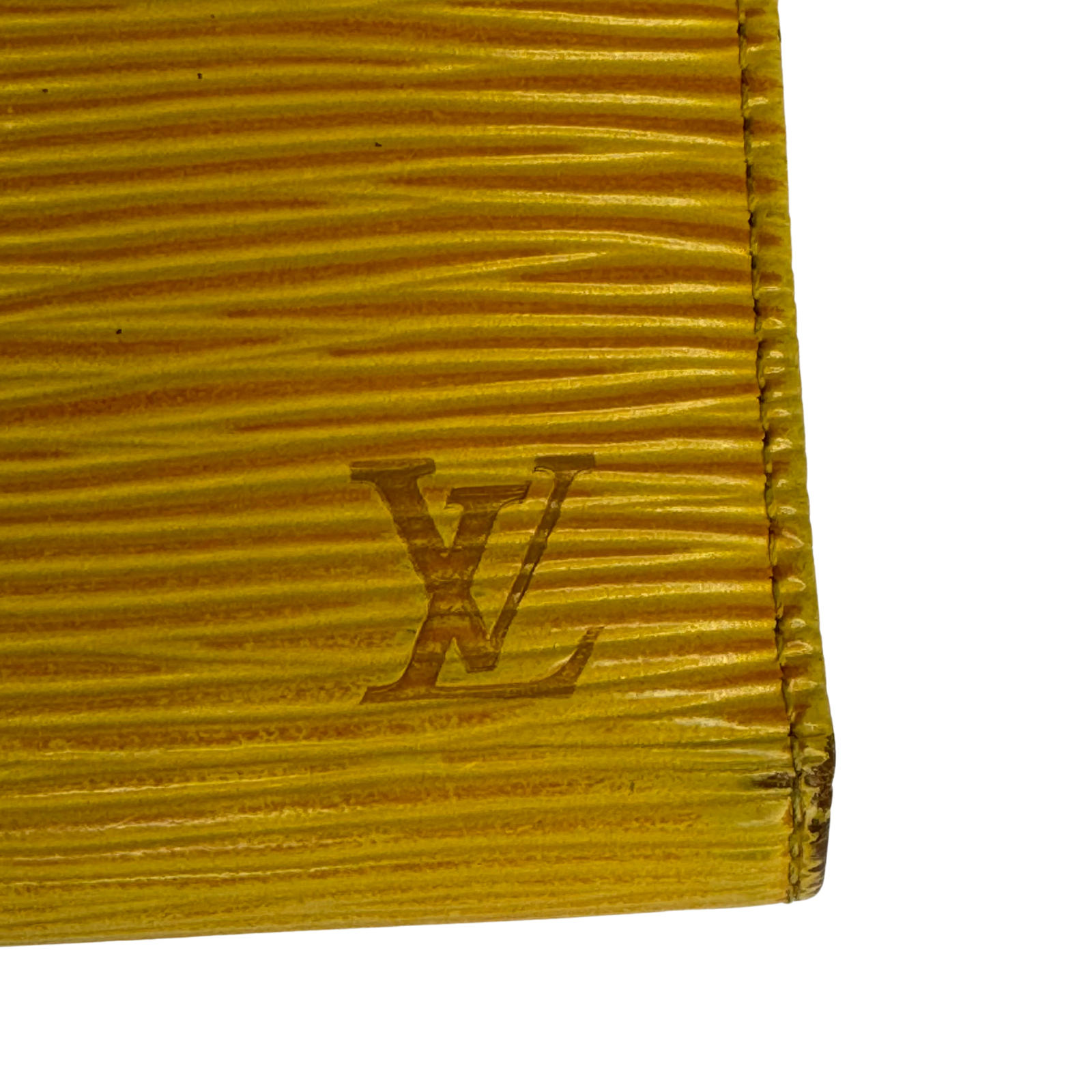 Louis Vuitton Epi Leather Long Wallet Yellow