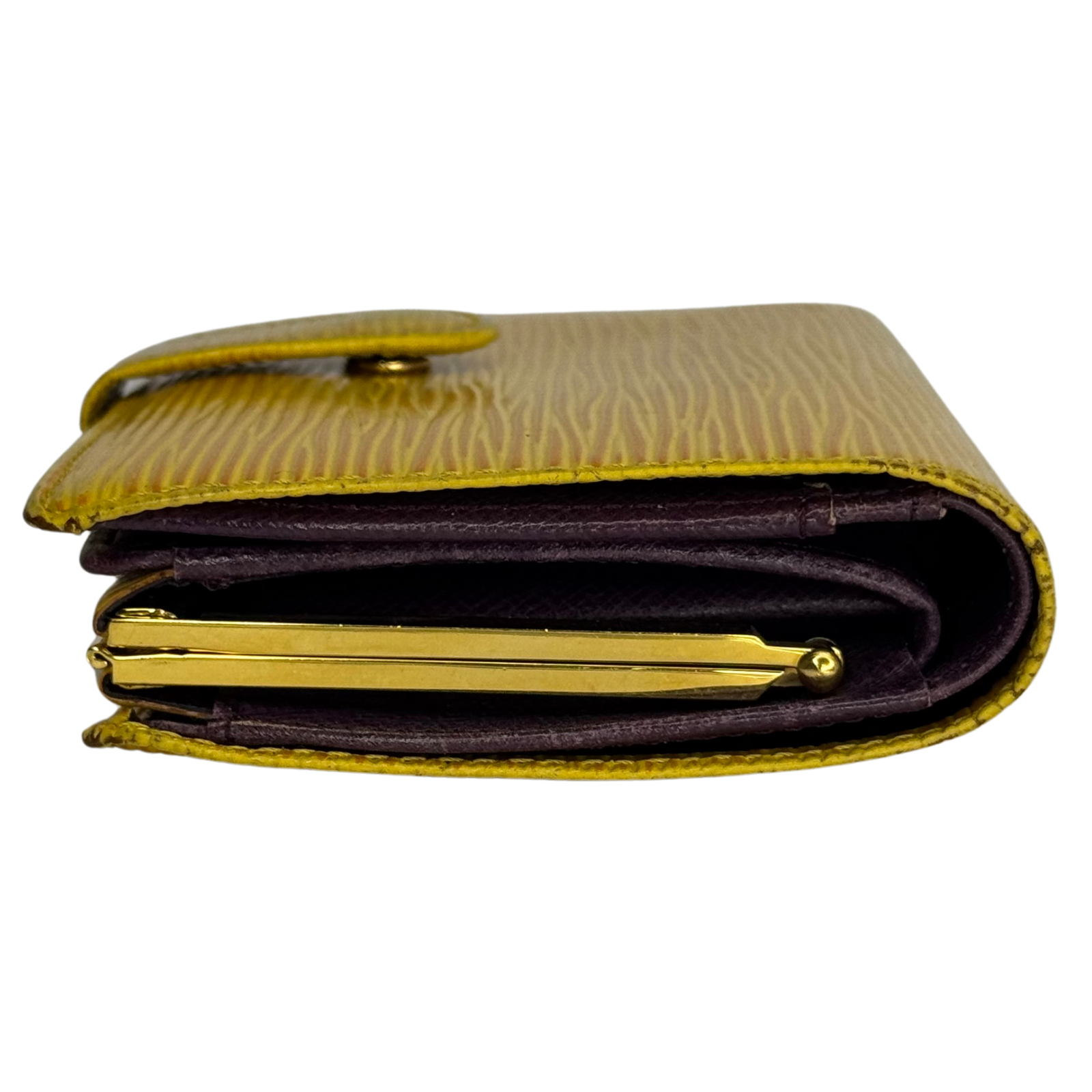 Louis Vuitton Epi Leather Long Wallet Yellow