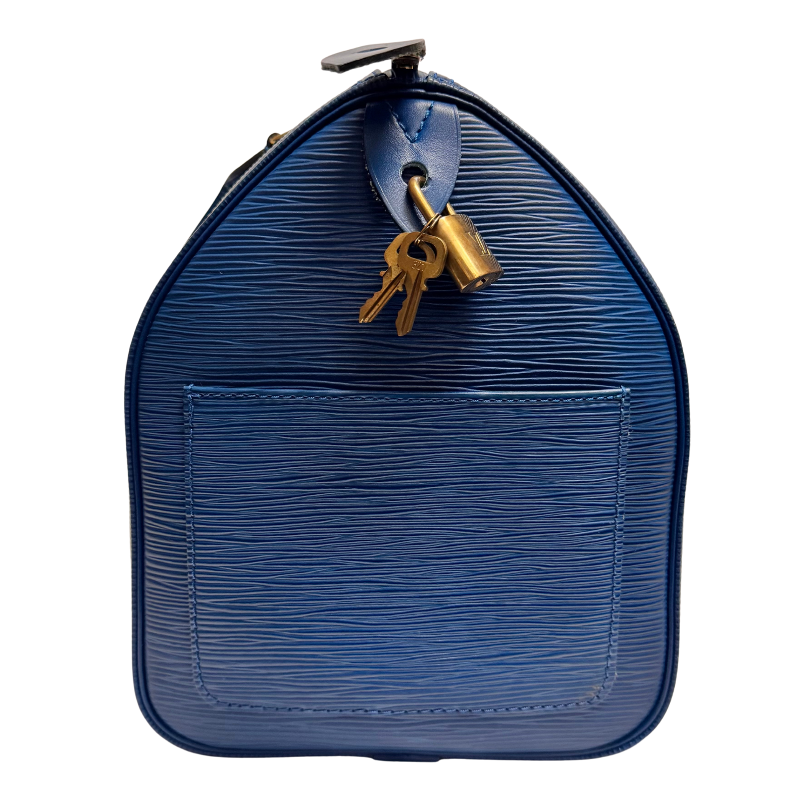 Louis Vuitton Epi Speedy 30 Blue Bag