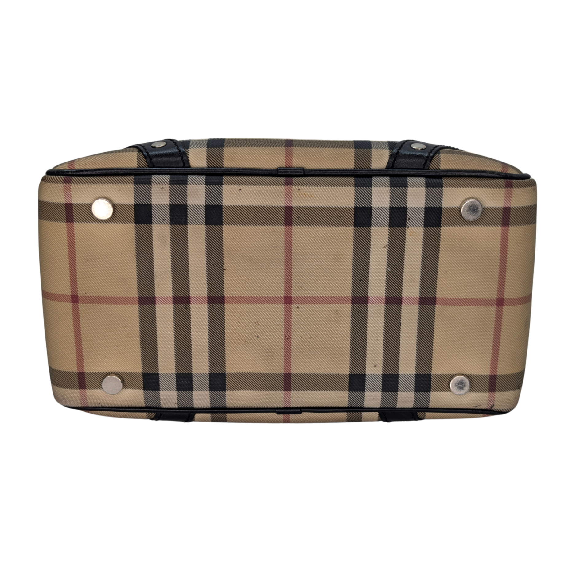 Burberry Mini Bowler Check Bag with wallet