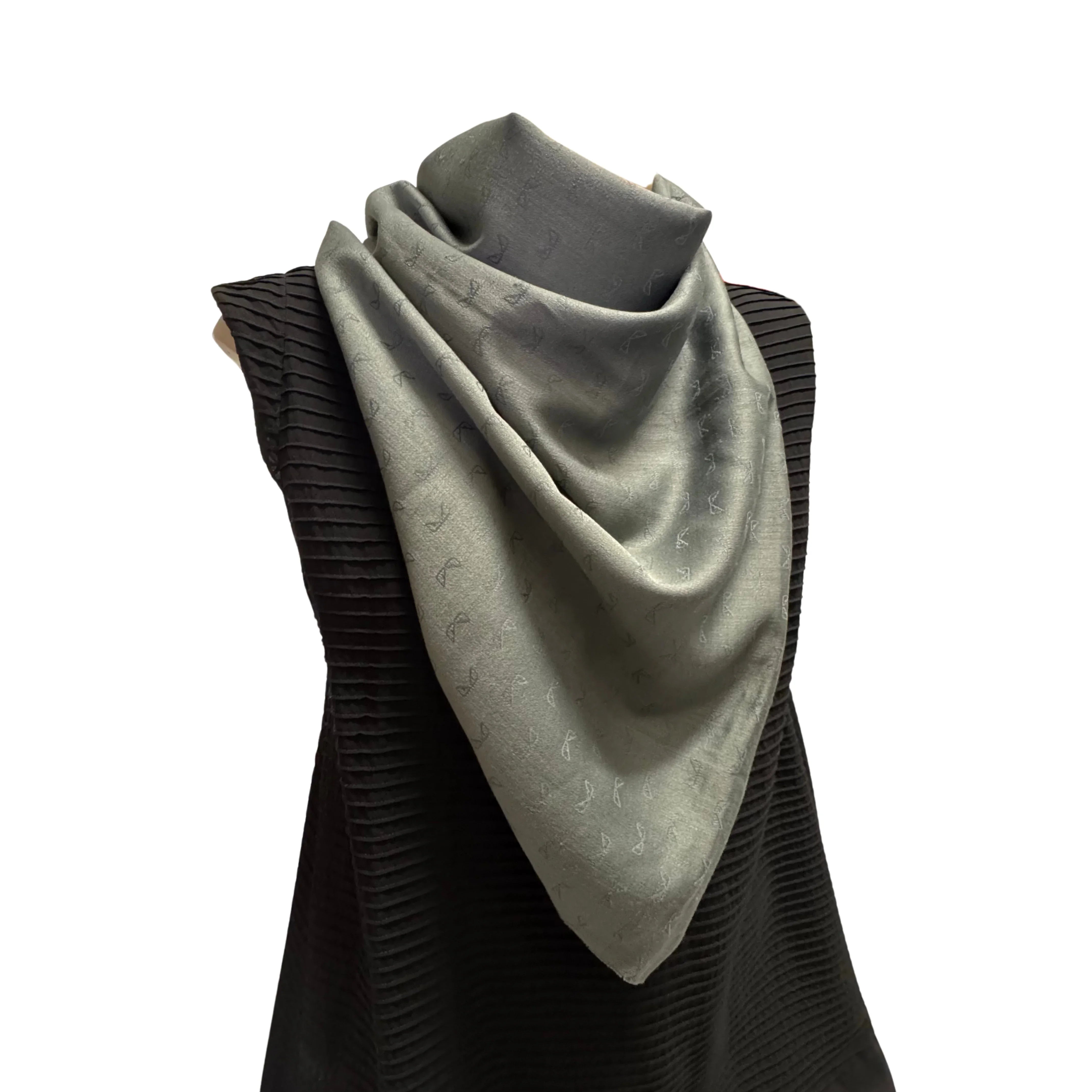 Grey Fendi shawl Monster Pattern