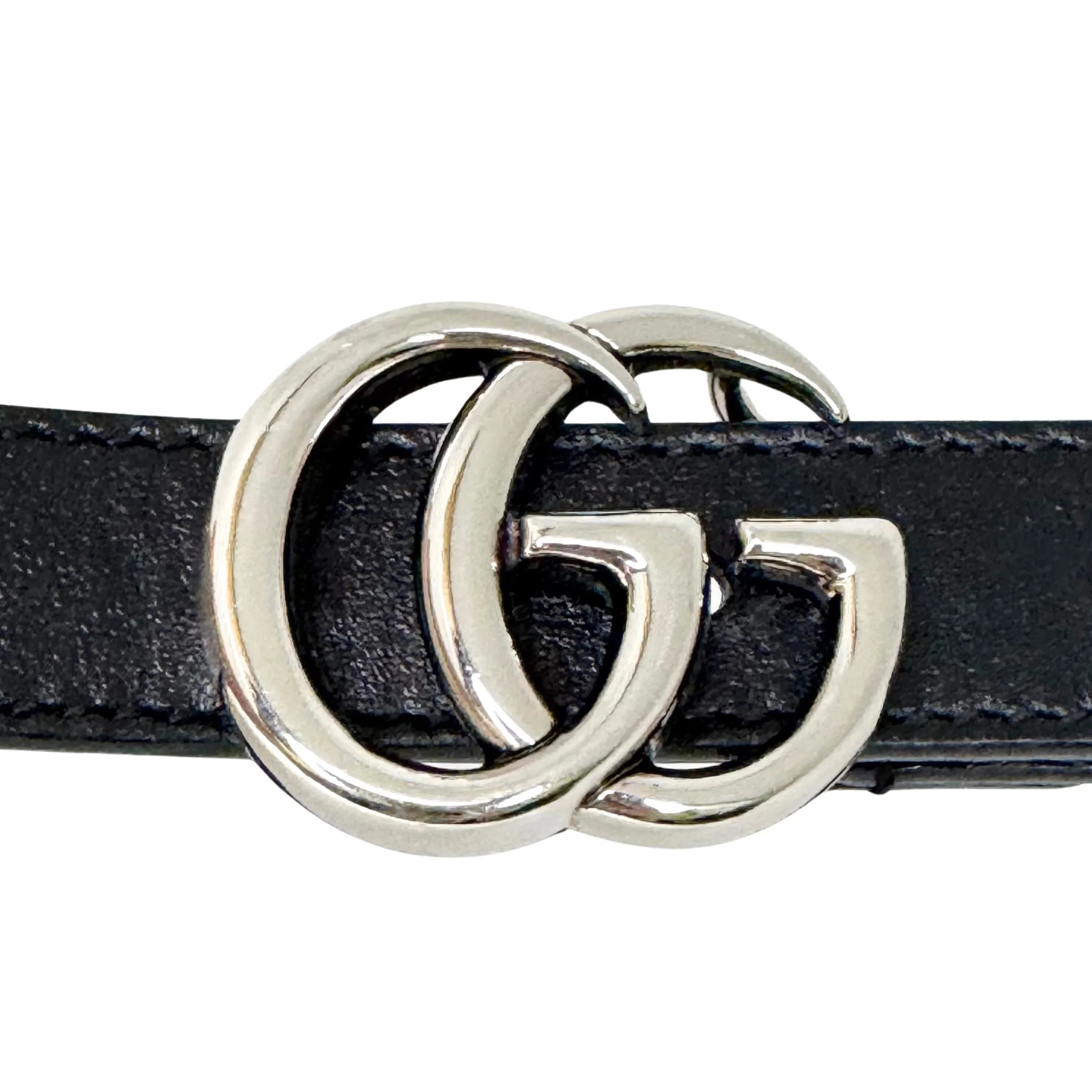 Gucci GG Marmont Thin Belt Black 90