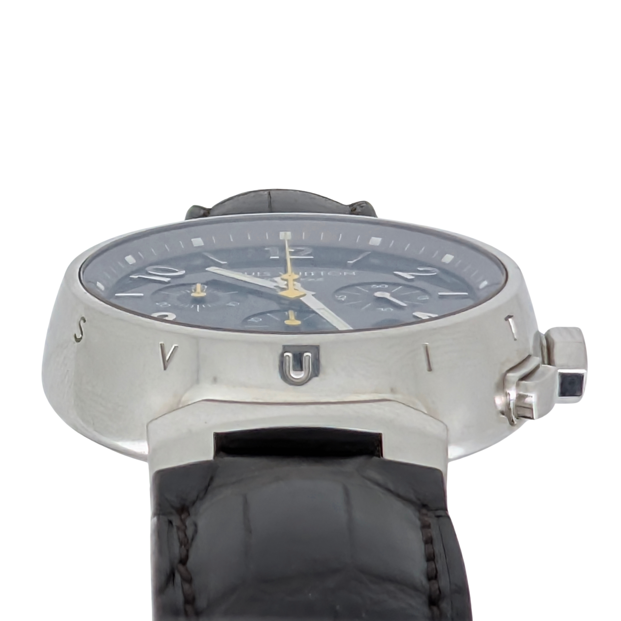 Louis Vuitton Tambour Chronograph Q1121 41mm Automatic Steel Watch