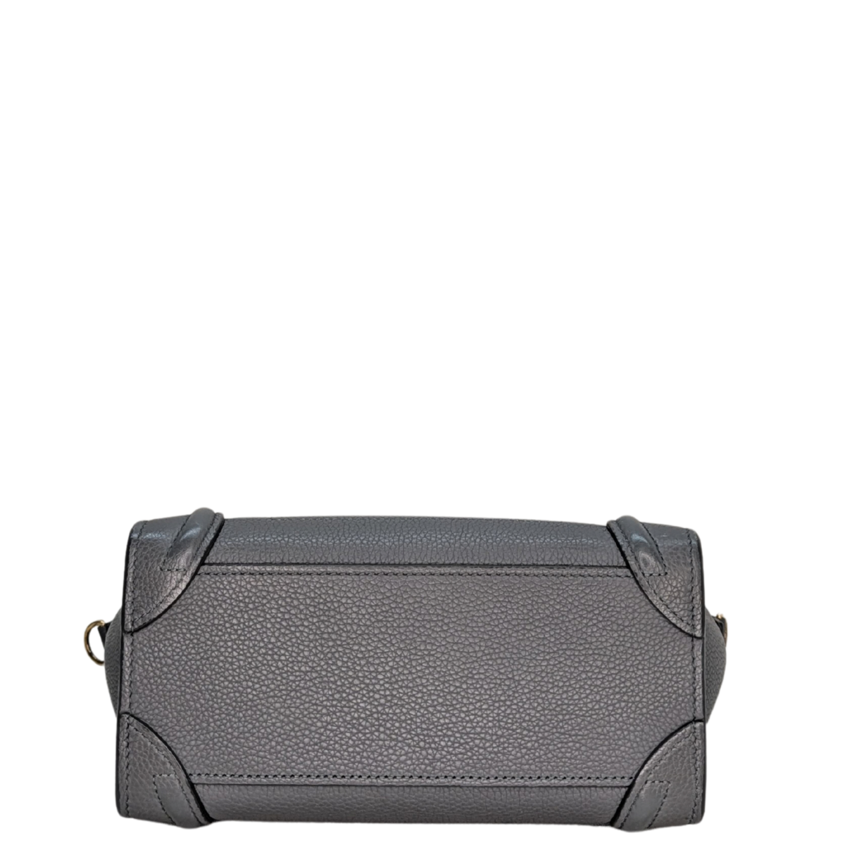 Celine Nano Luggage Tote Bag Dark Grey Kohl