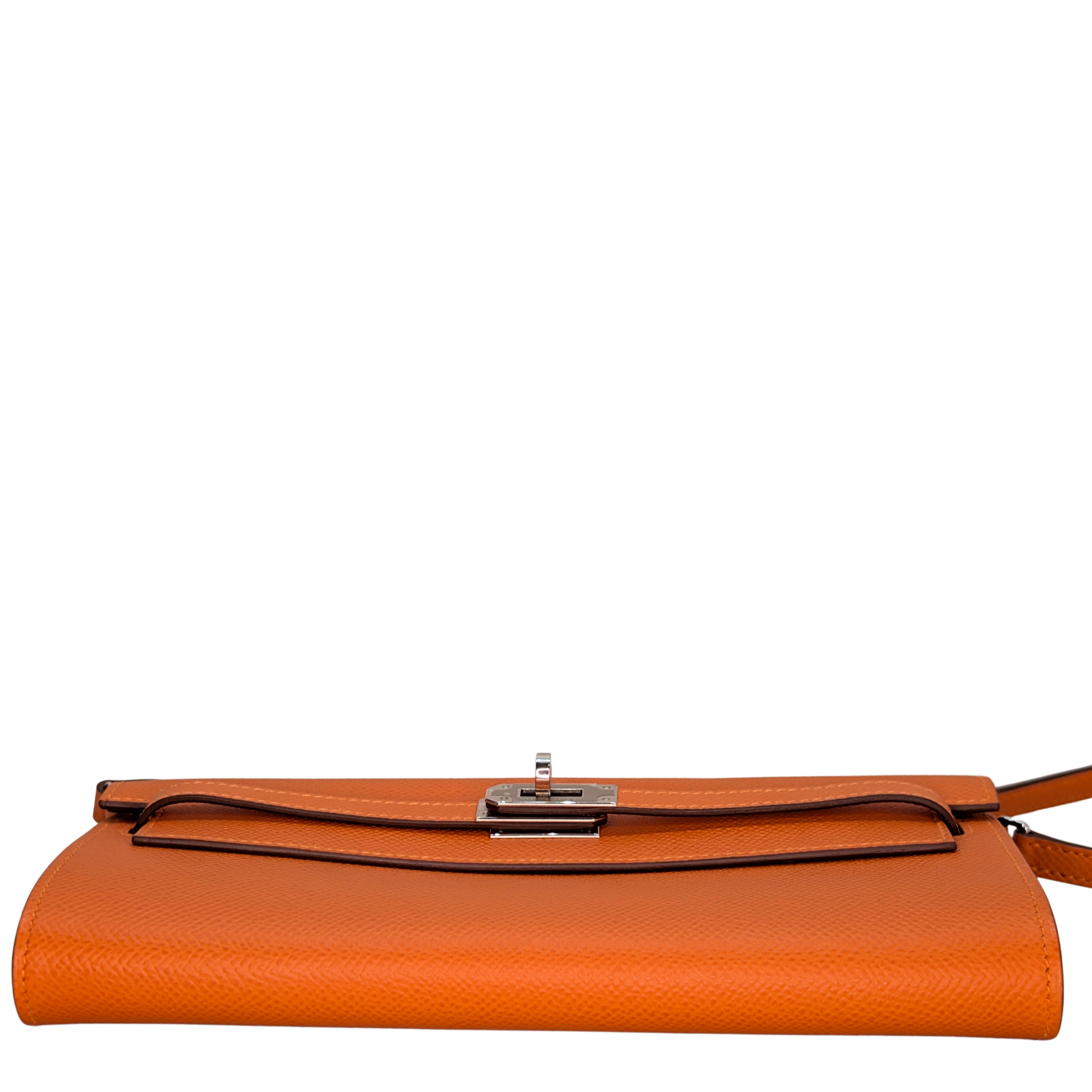 Hermes Portefeuille Kelly Sac To Go Veau Epsom B Stamp