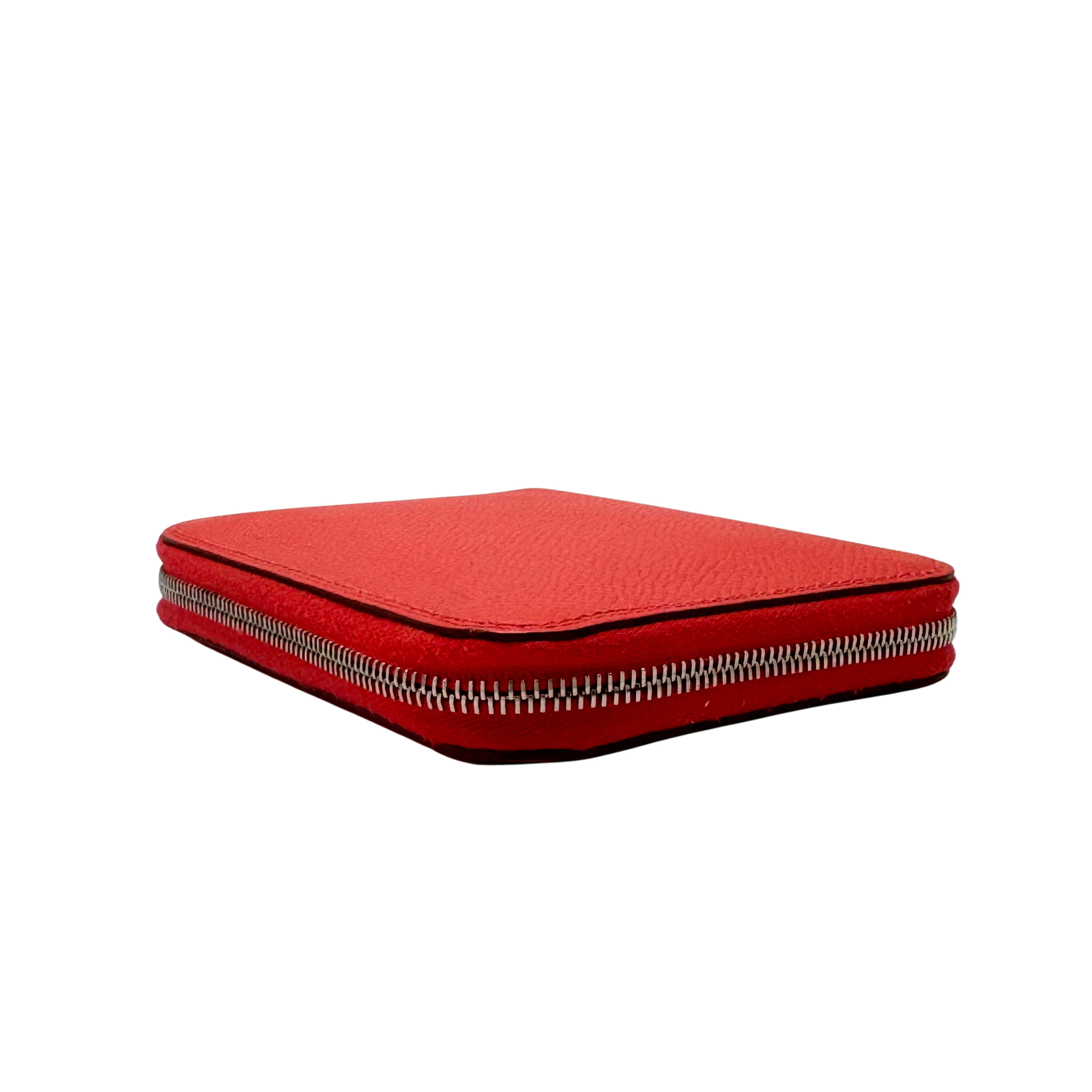 Hermés Epsom Silk'in Wallet Leather Red