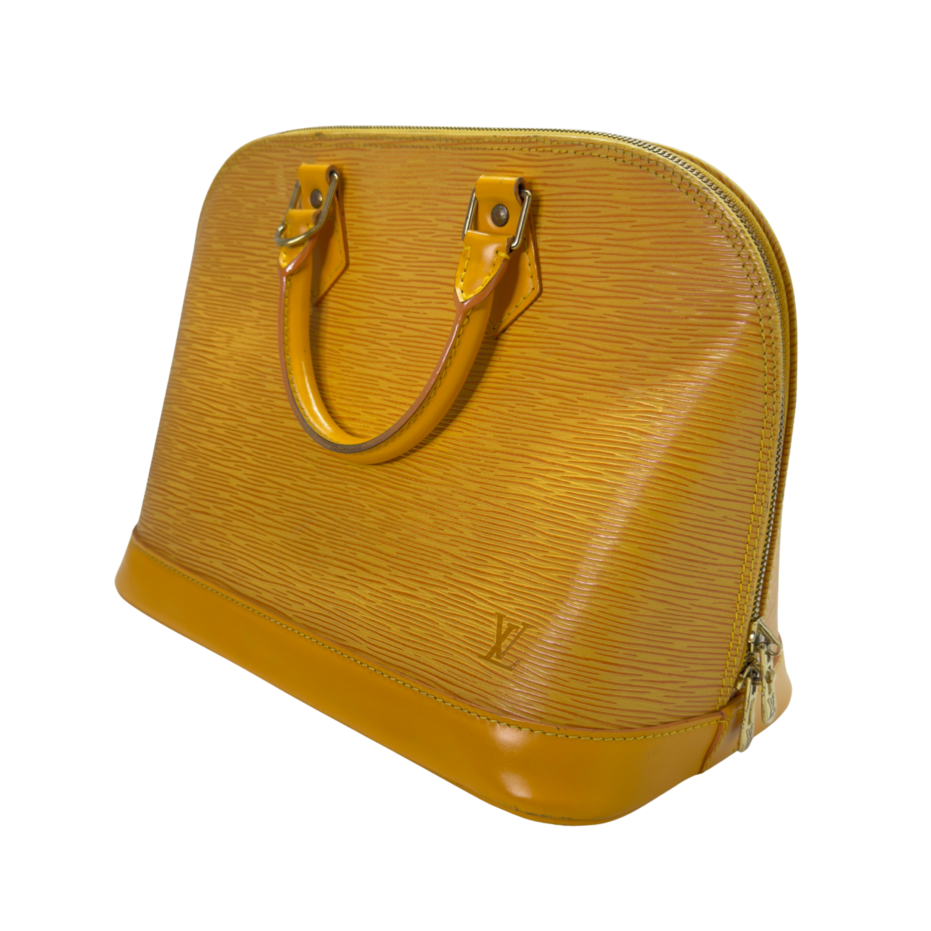 Louis Vuitton Epi Alma Shoulder Bag Yellow