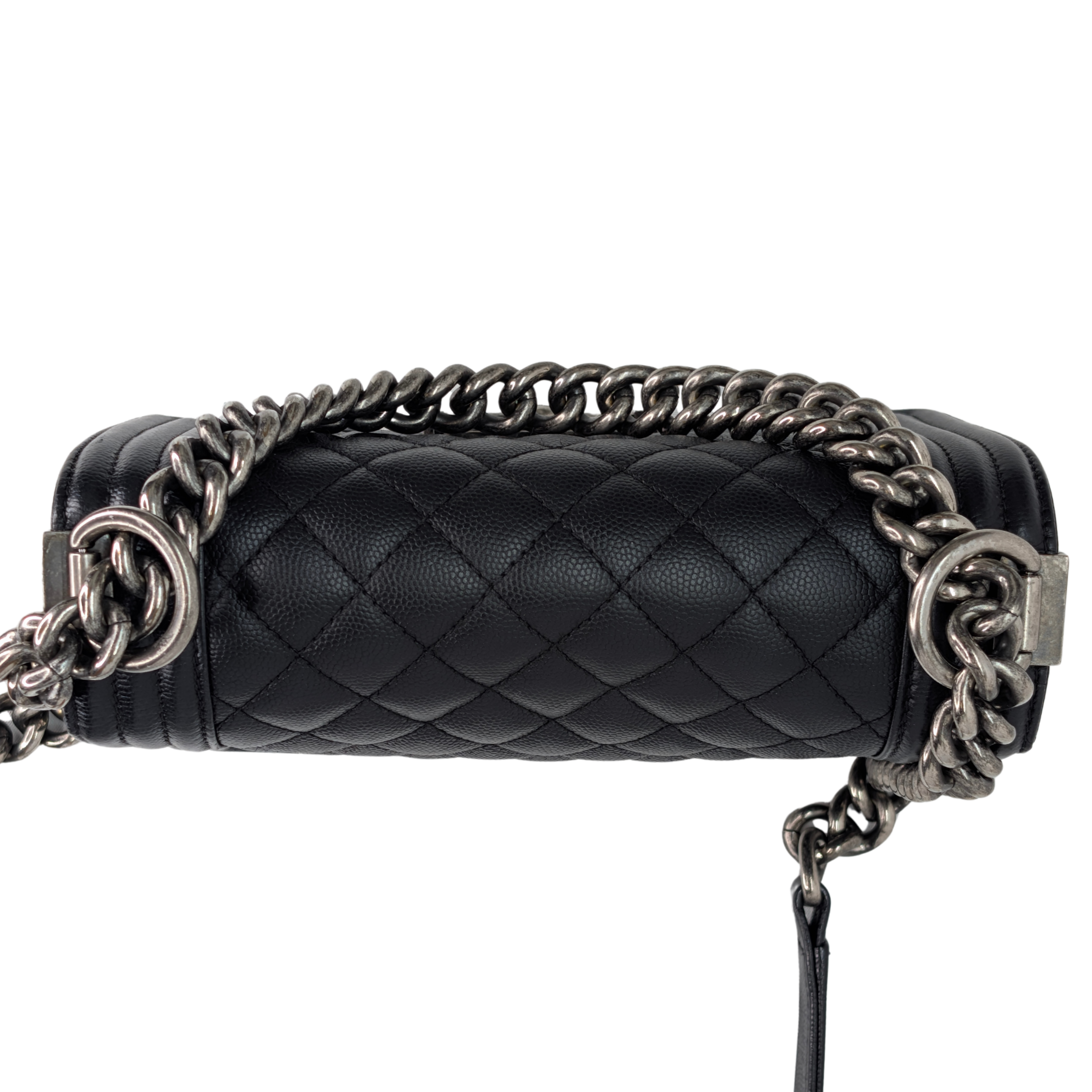 Chanel Small Boy Bag Caviar Black Bag