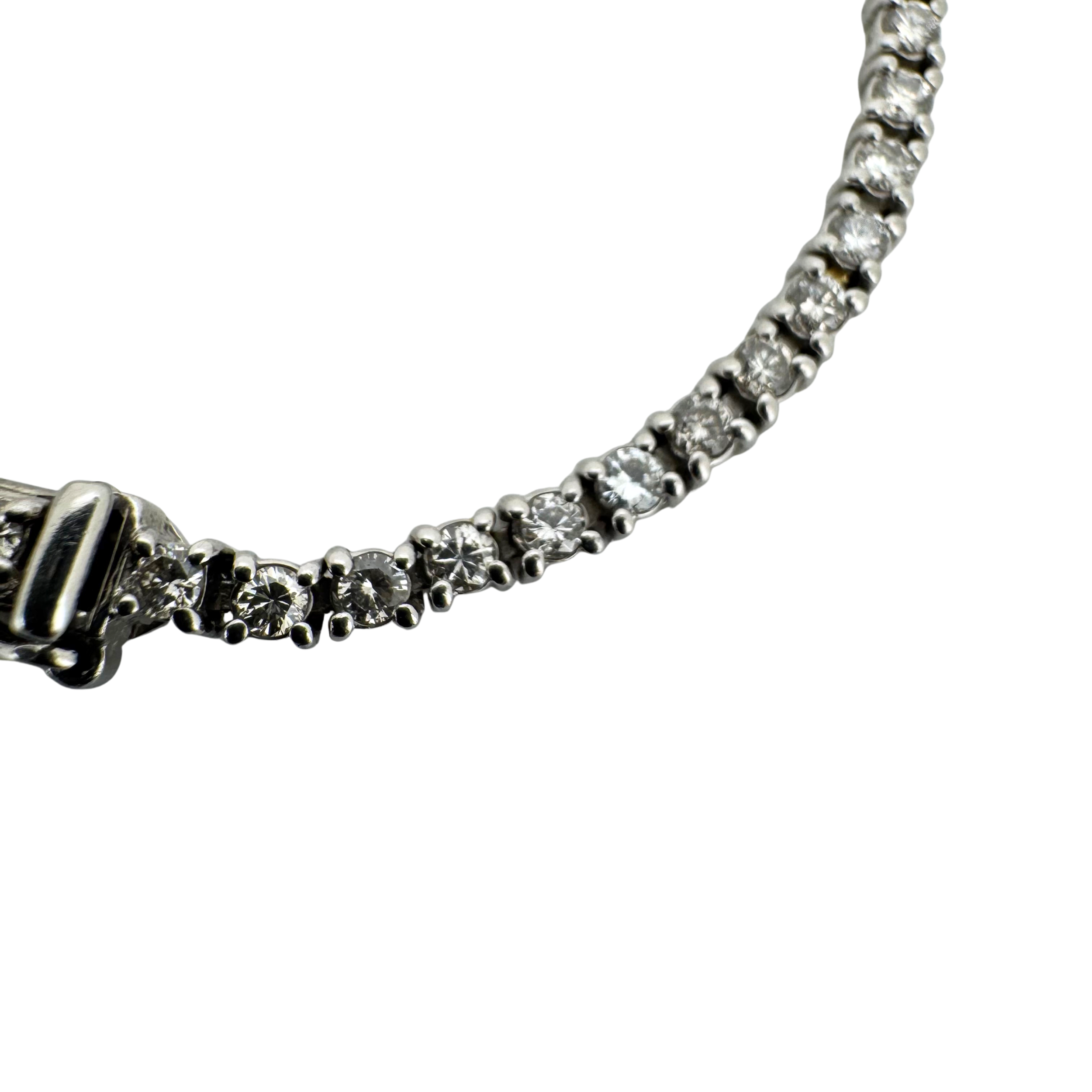 2.00ct SI Natural Diamond on Platinum Tennis Bracelet