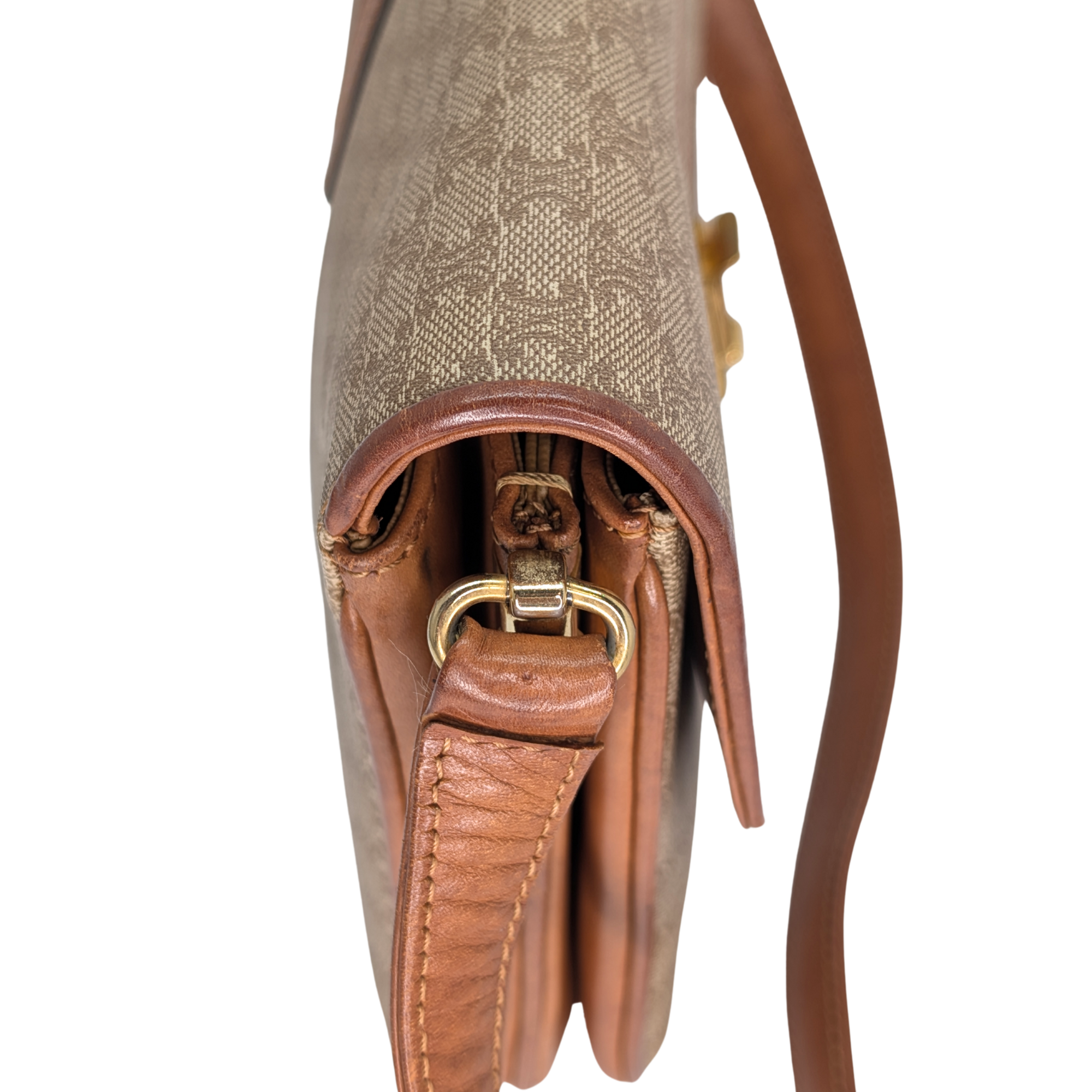 Celine Macadam Shoulder Bag Beige