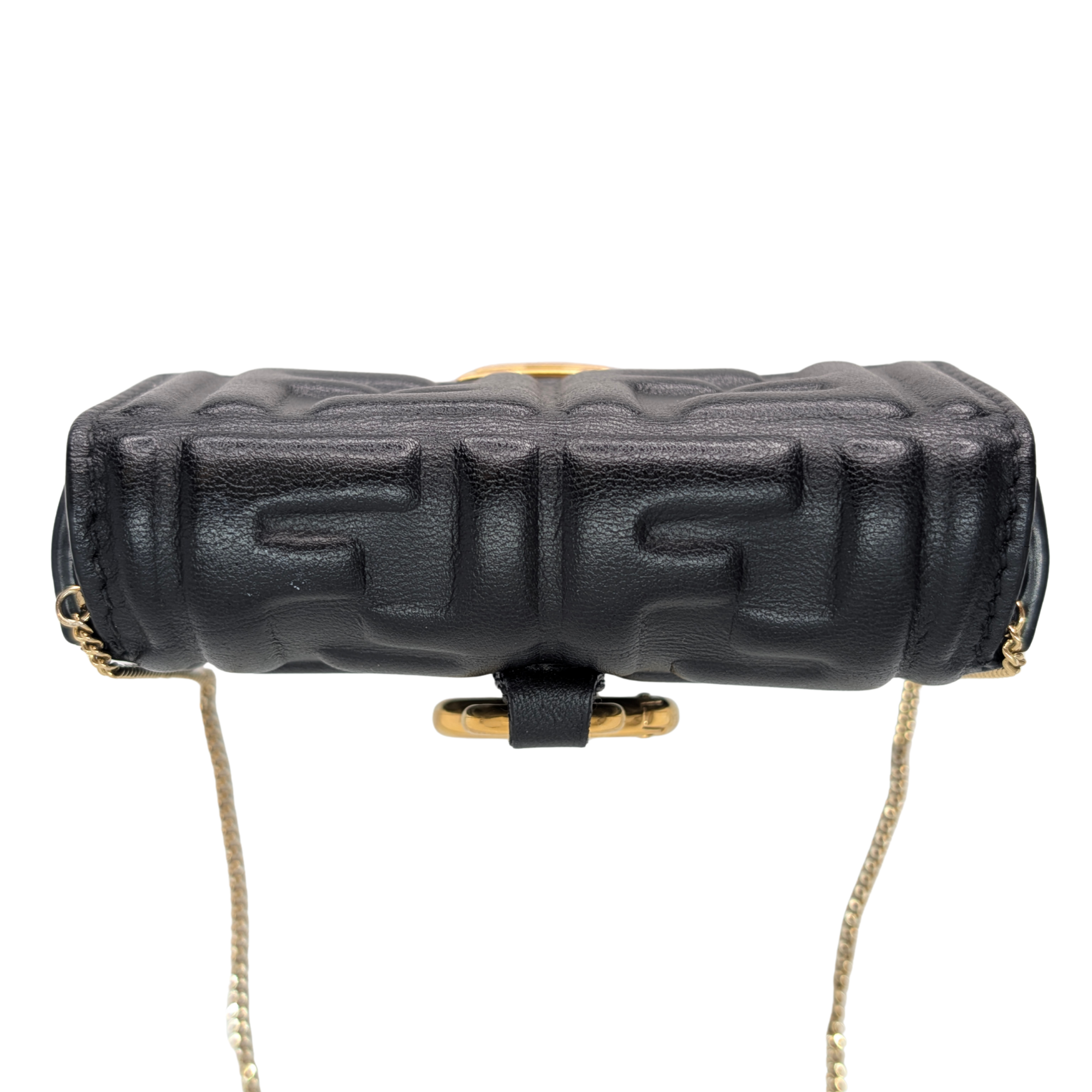 Fendi Nano Baguette Charm Bag Black